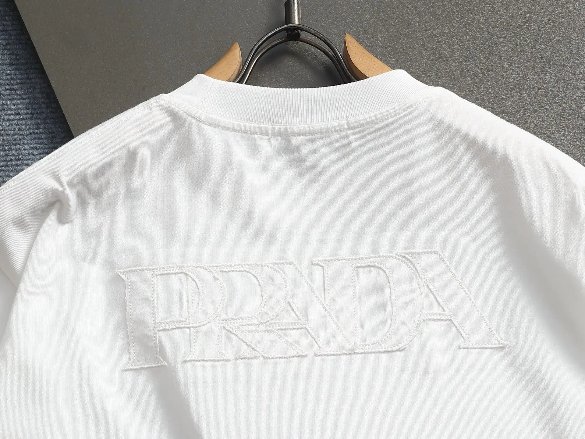 Logo-Embroidered Cotton-Jersey T-Shirt D17014183 — view 11