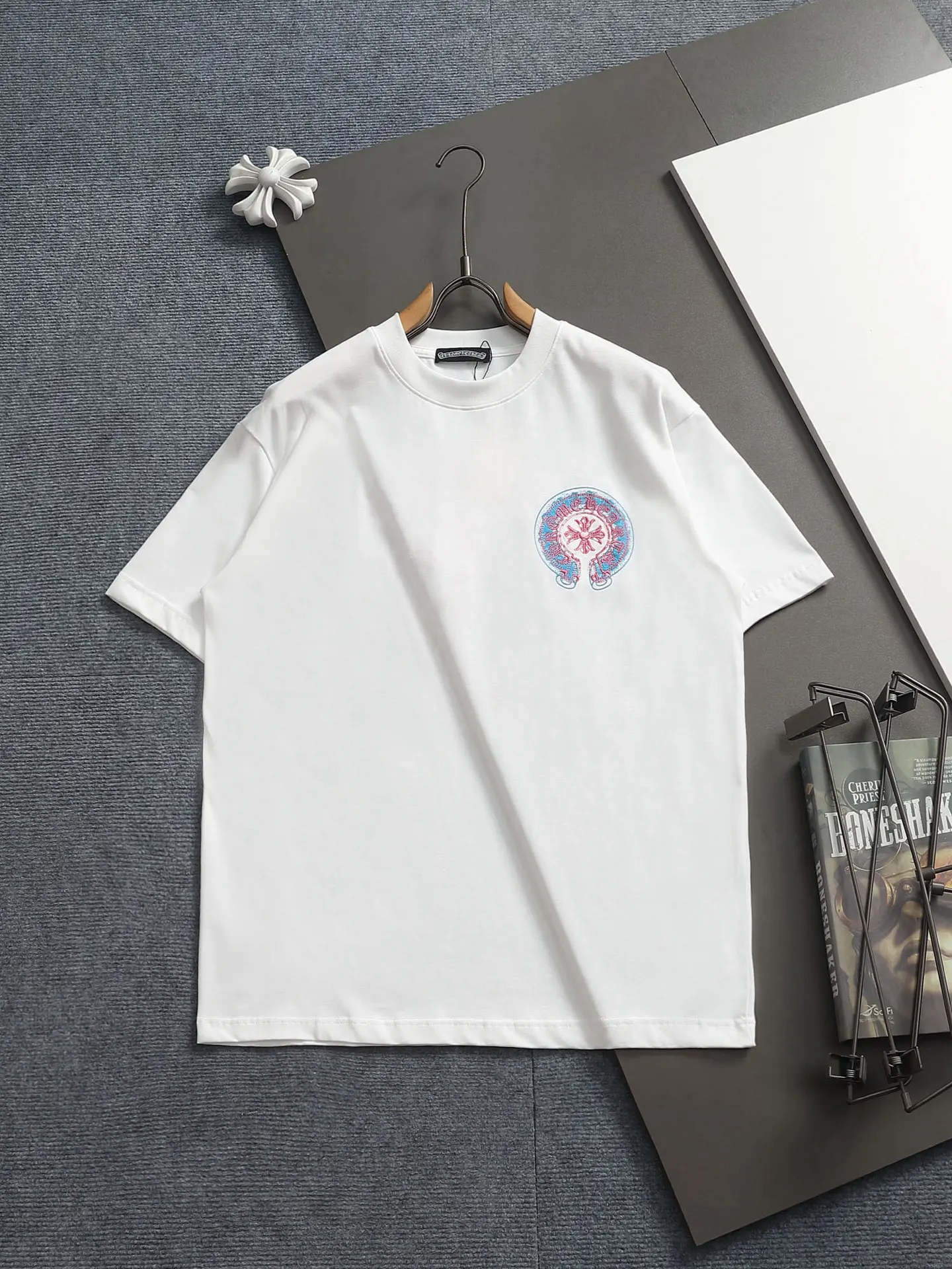 Embroidered Horseshoe Logo Cotton T-Shirt D17514180