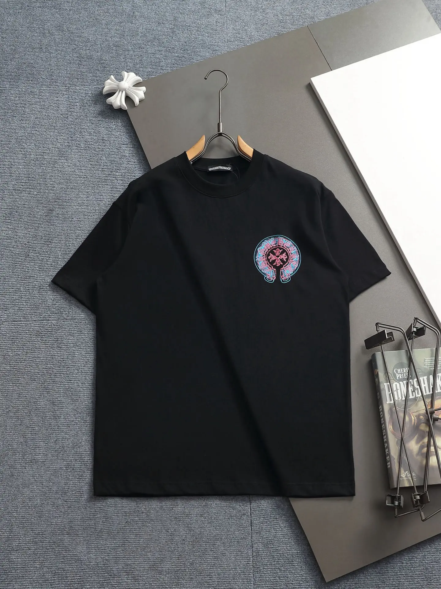 Embroidered Horseshoe Logo Cotton T-Shirt D17514182