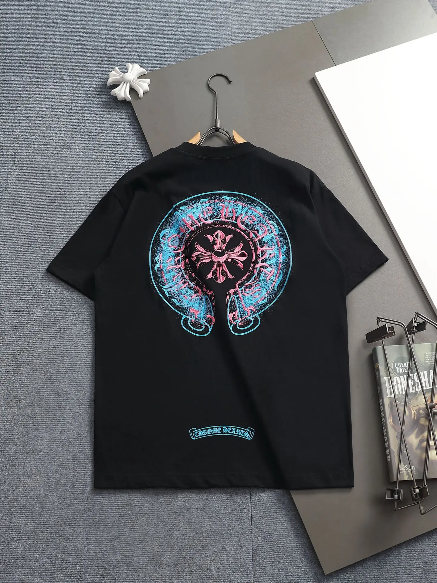 Embroidered Horseshoe Logo Cotton T-Shirt D17514182 — view 2