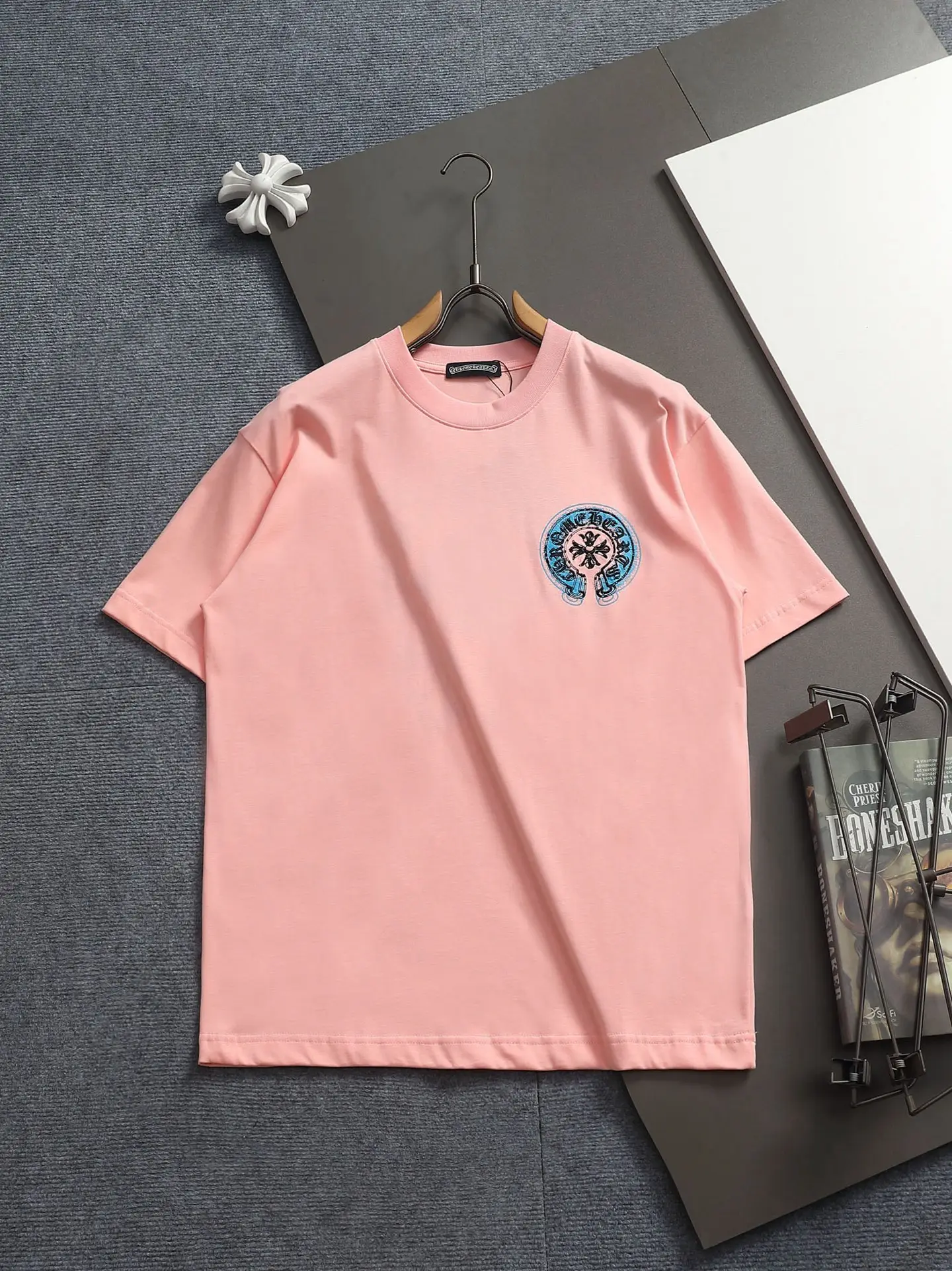 Embroidered Horseshoe Logo Cotton T-Shirt D17514181