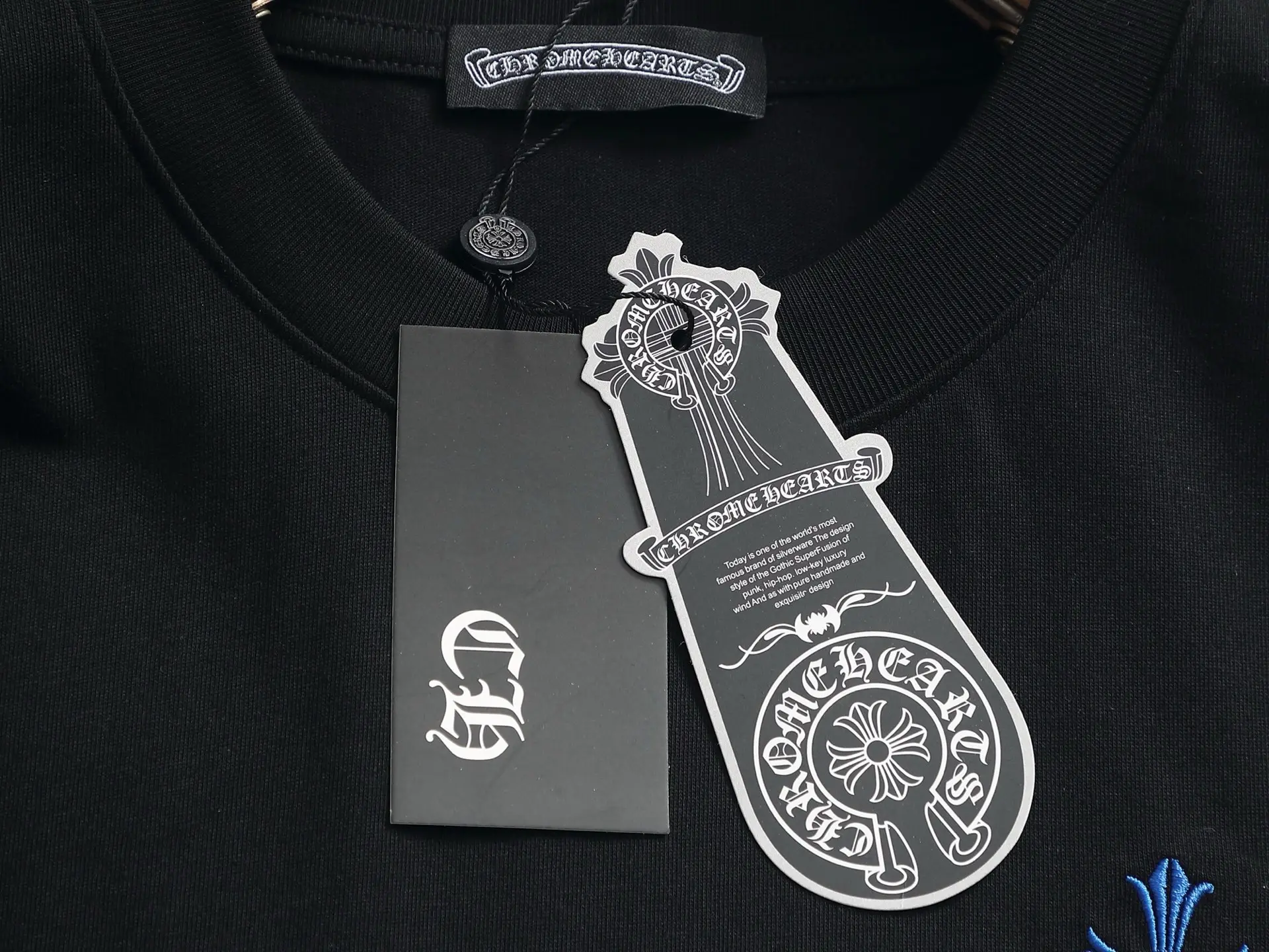 Embroidered Horseshoe Cross Cotton T-Shirt D17514189 — view 6