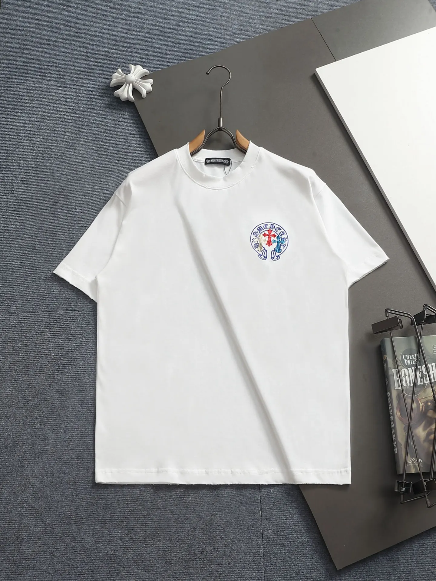 Embroidered Horseshoe Logo Cotton T-Shirt D17514206
