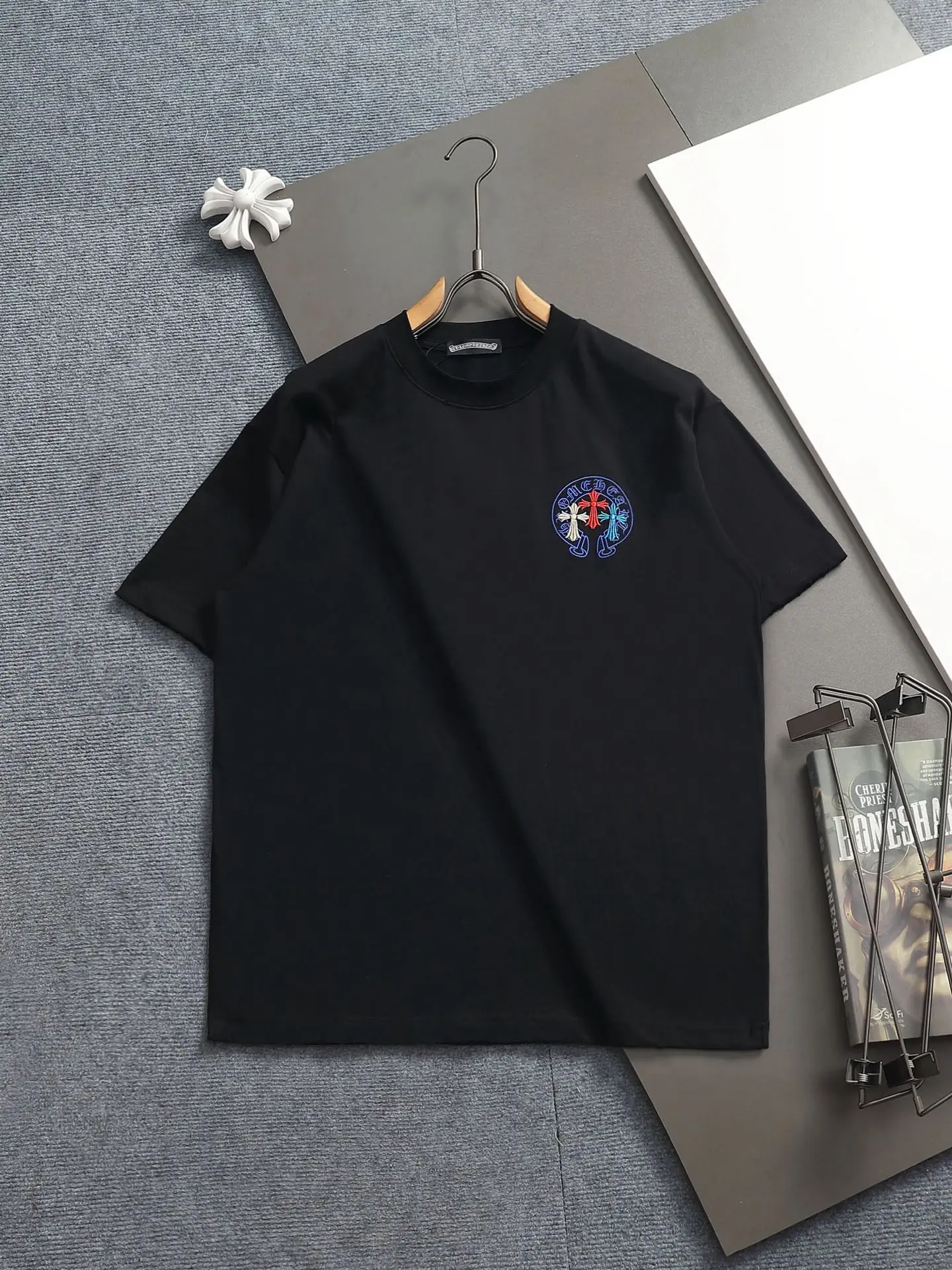 Embroidered Horseshoe Logo Cotton T-Shirt D17514207