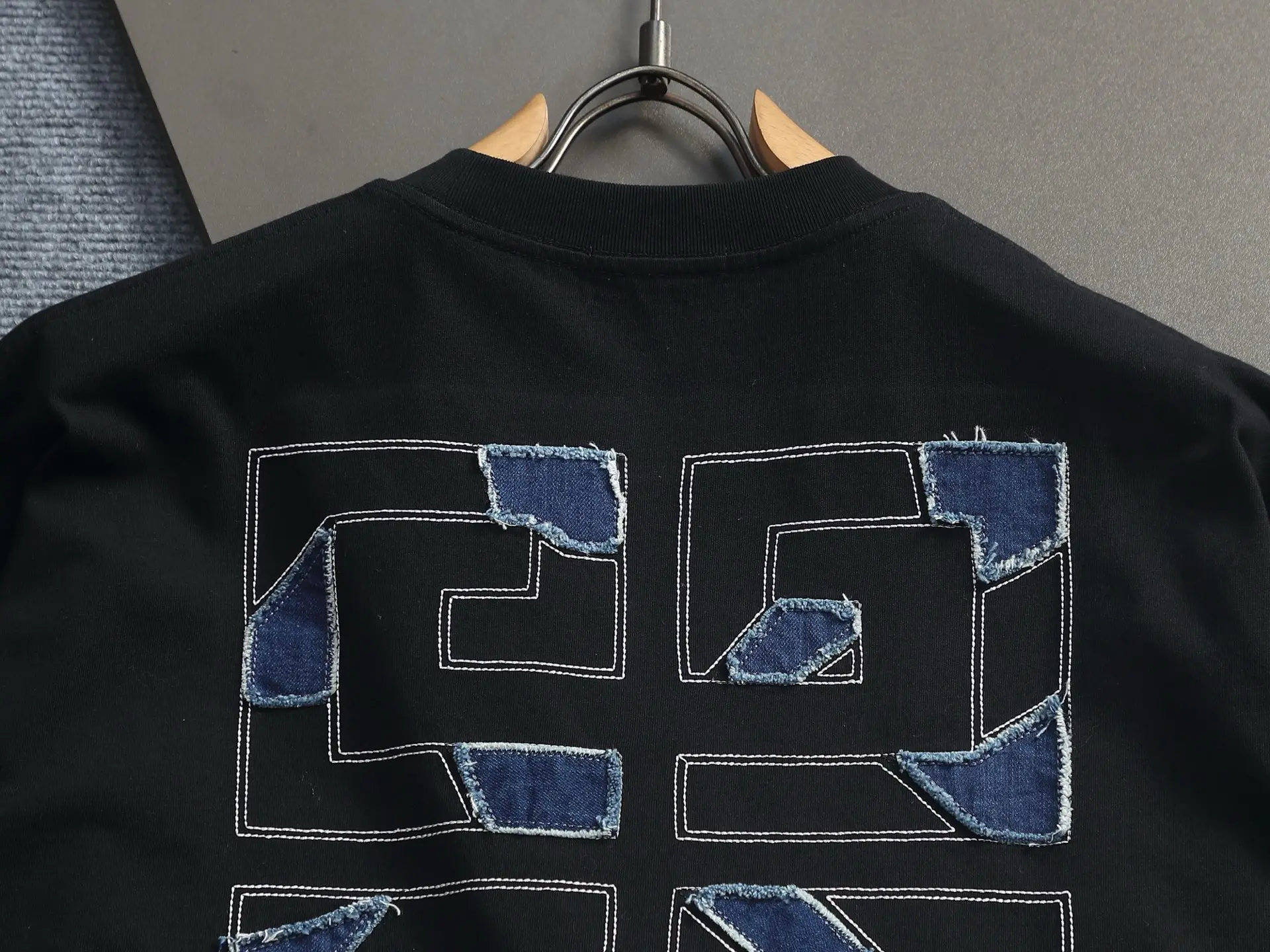4G Logo Denim Patch Embroidered T-Shirt D17514199 — view 11