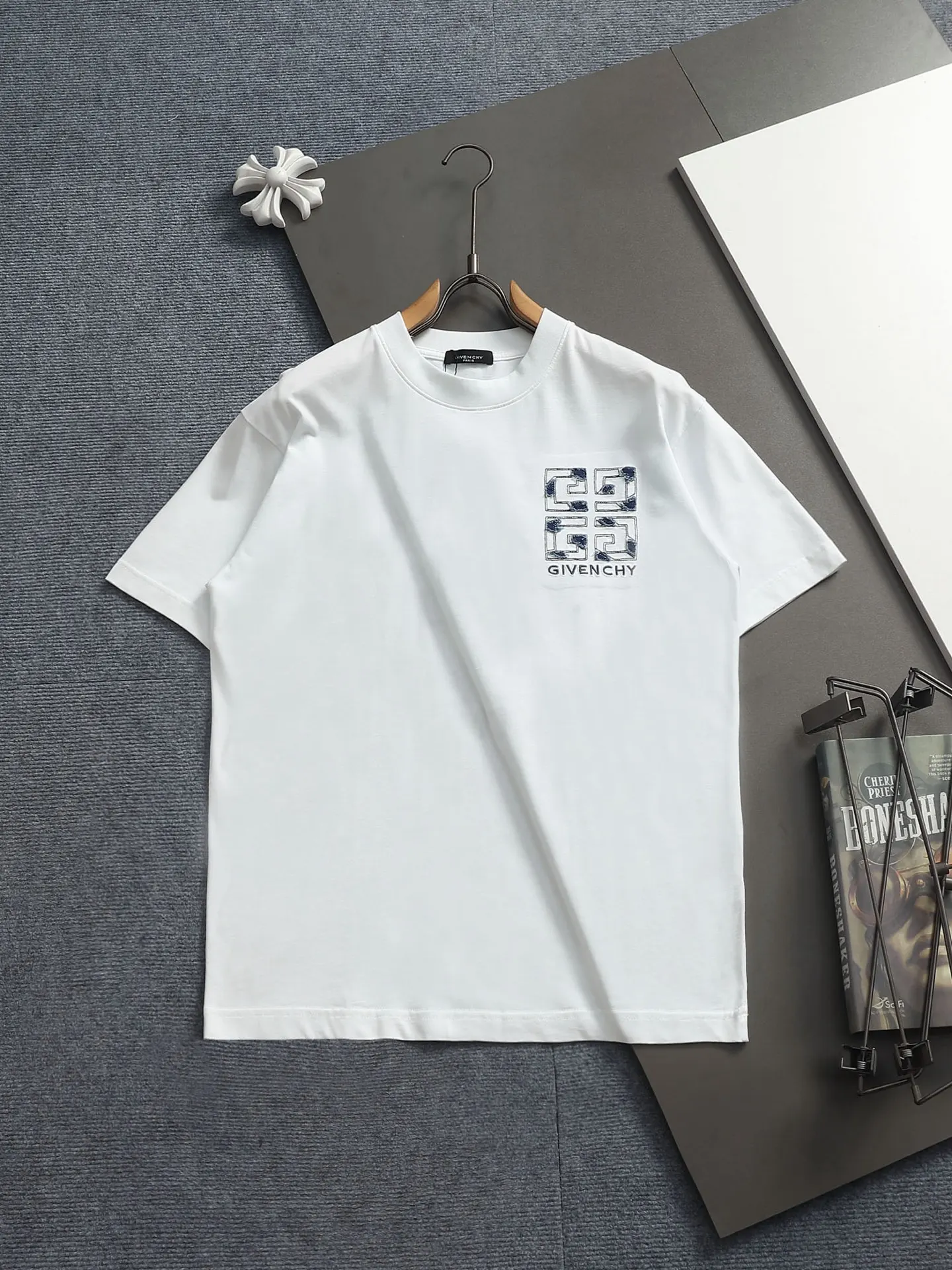 4G Logo Denim Patch Embroidered T-Shirt D17514198