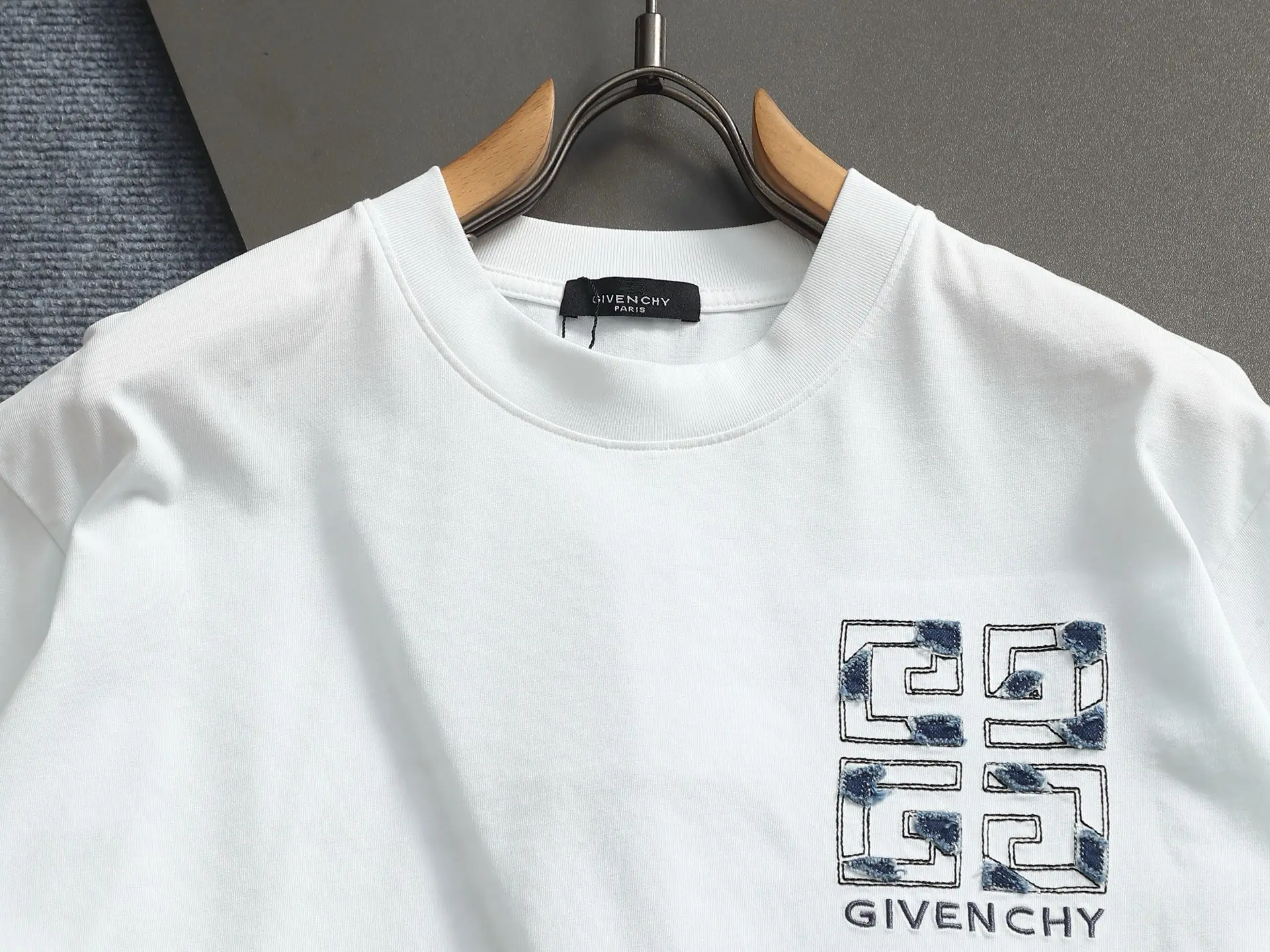 4G Logo Denim Patch Embroidered T-Shirt D17514198 — view 3
