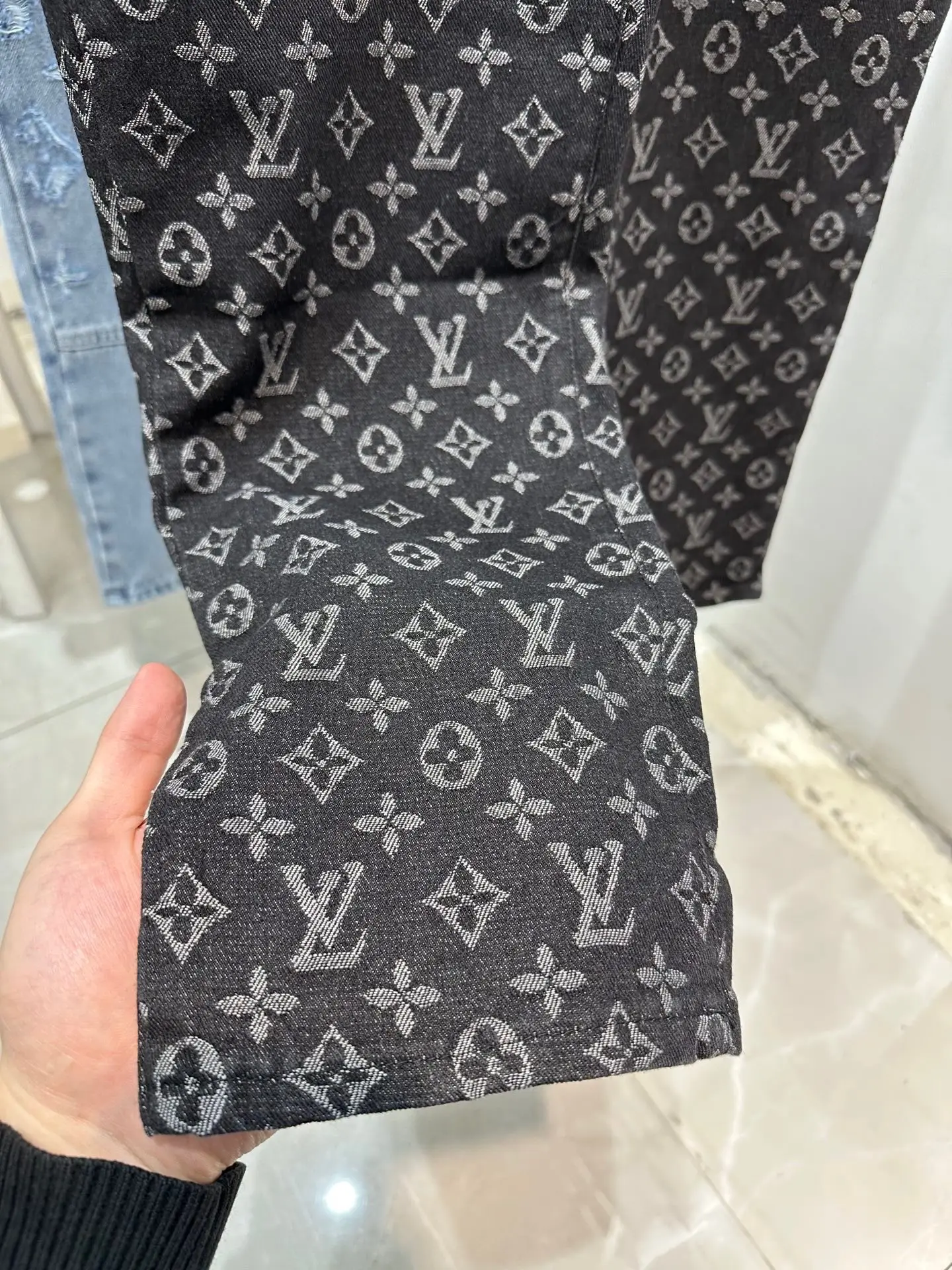 Monogram Jacquard Straight-Leg Jeans D18013441 — view 2