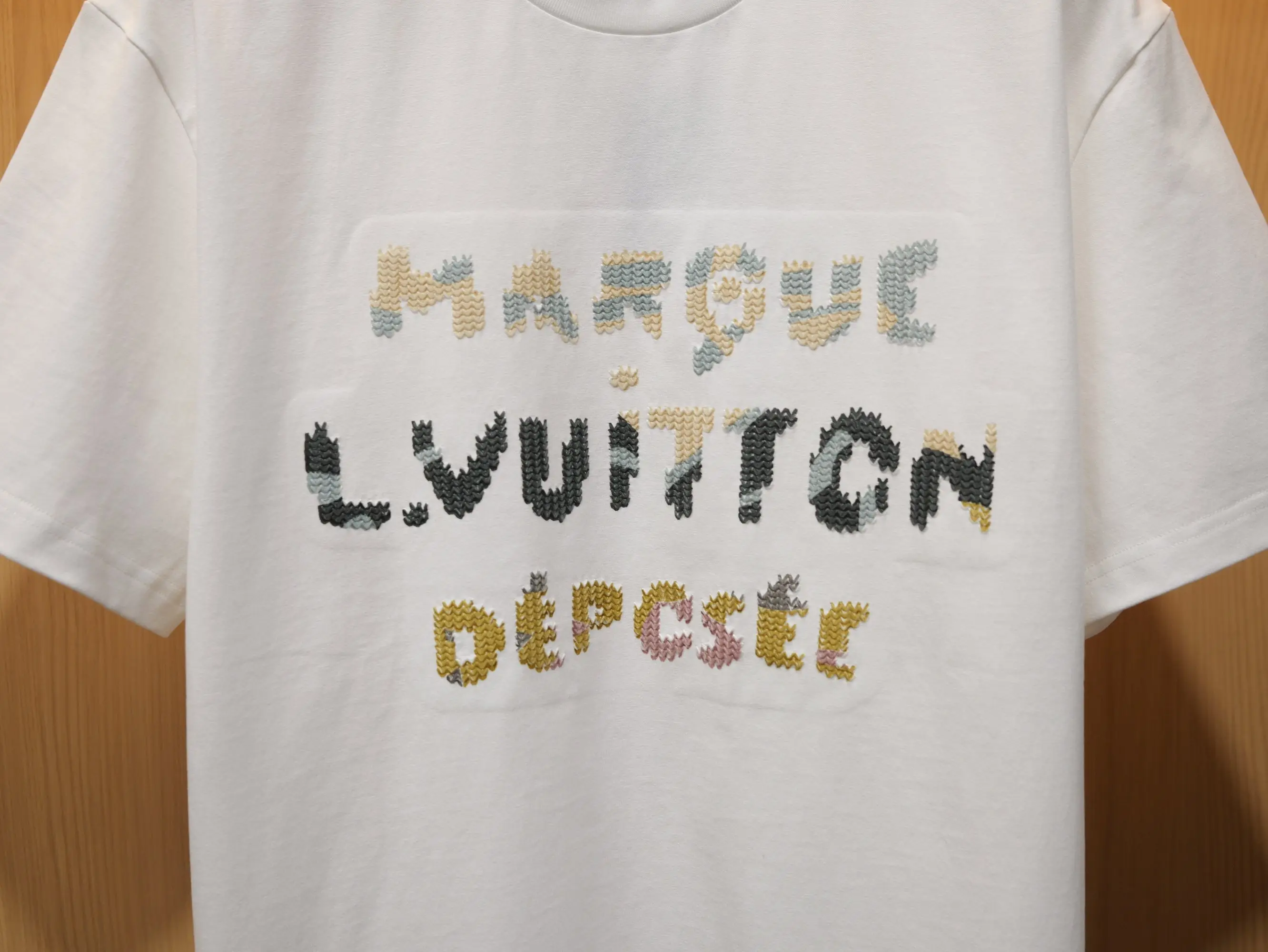 Trompe L'oeil Embroidered Logo T-Shirt D18519110 — view 4