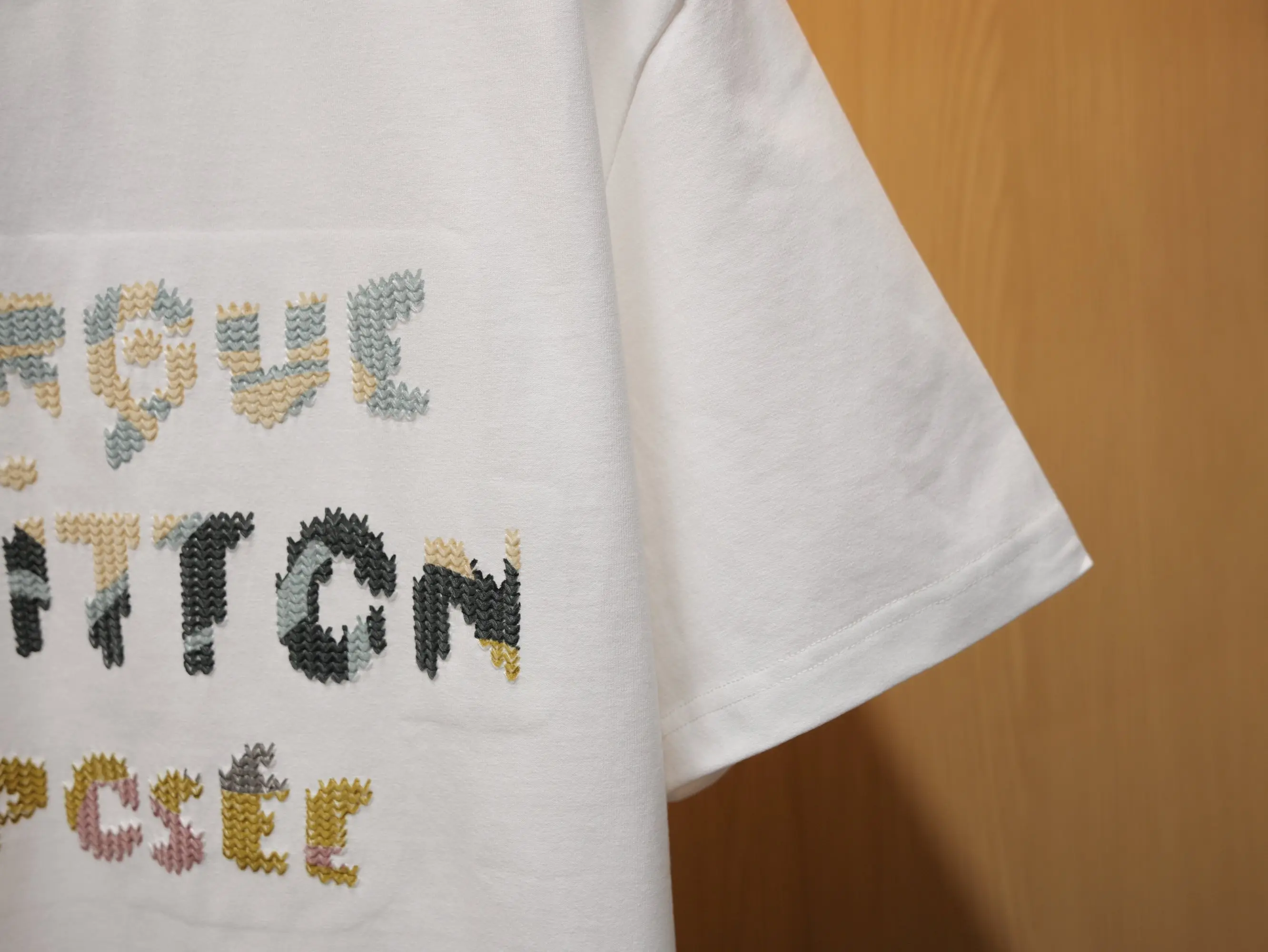 Trompe L'oeil Embroidered Logo T-Shirt D18519110 — view 6