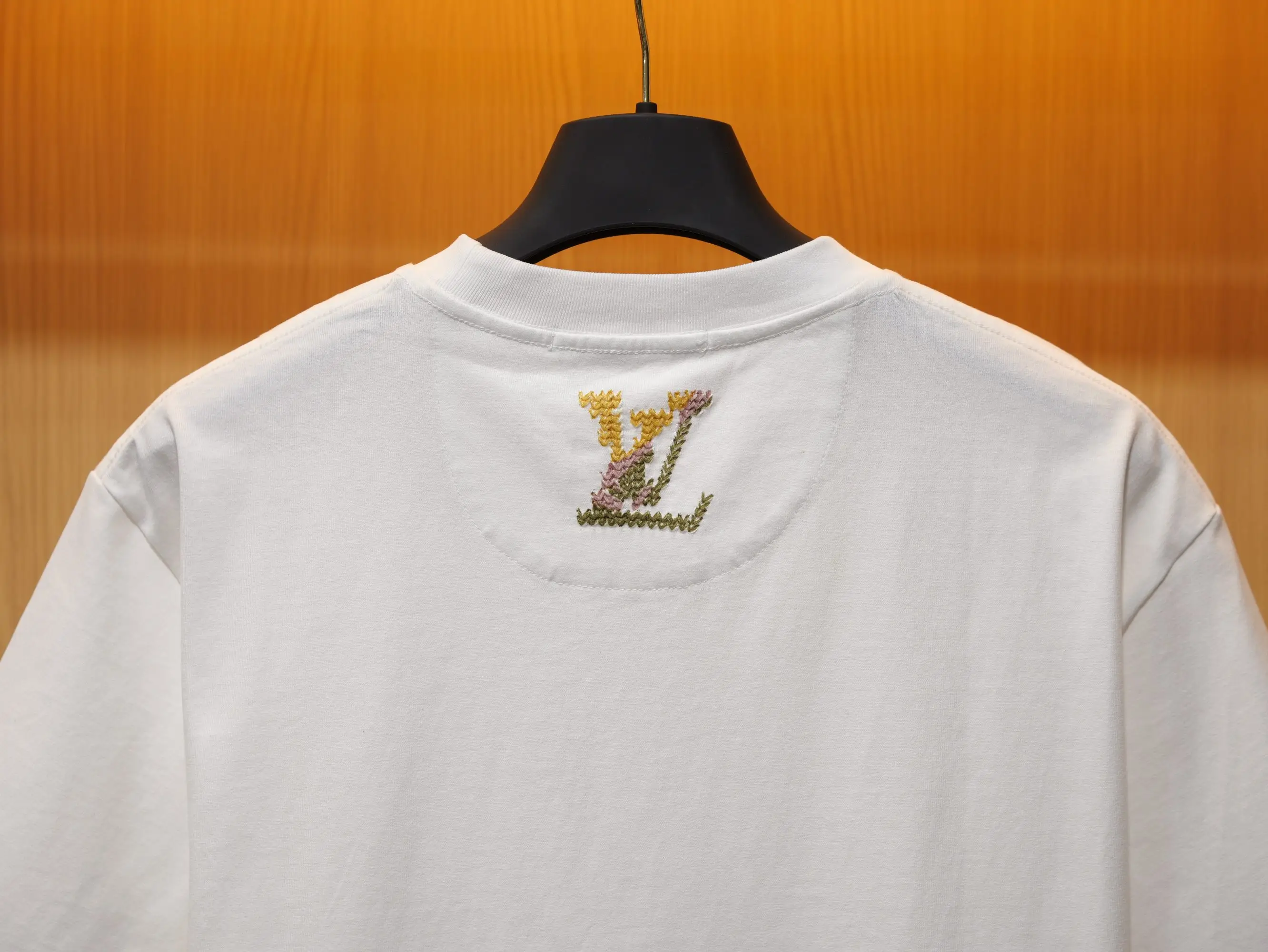 Trompe L'oeil Embroidered Logo T-Shirt D18519110 — view 7