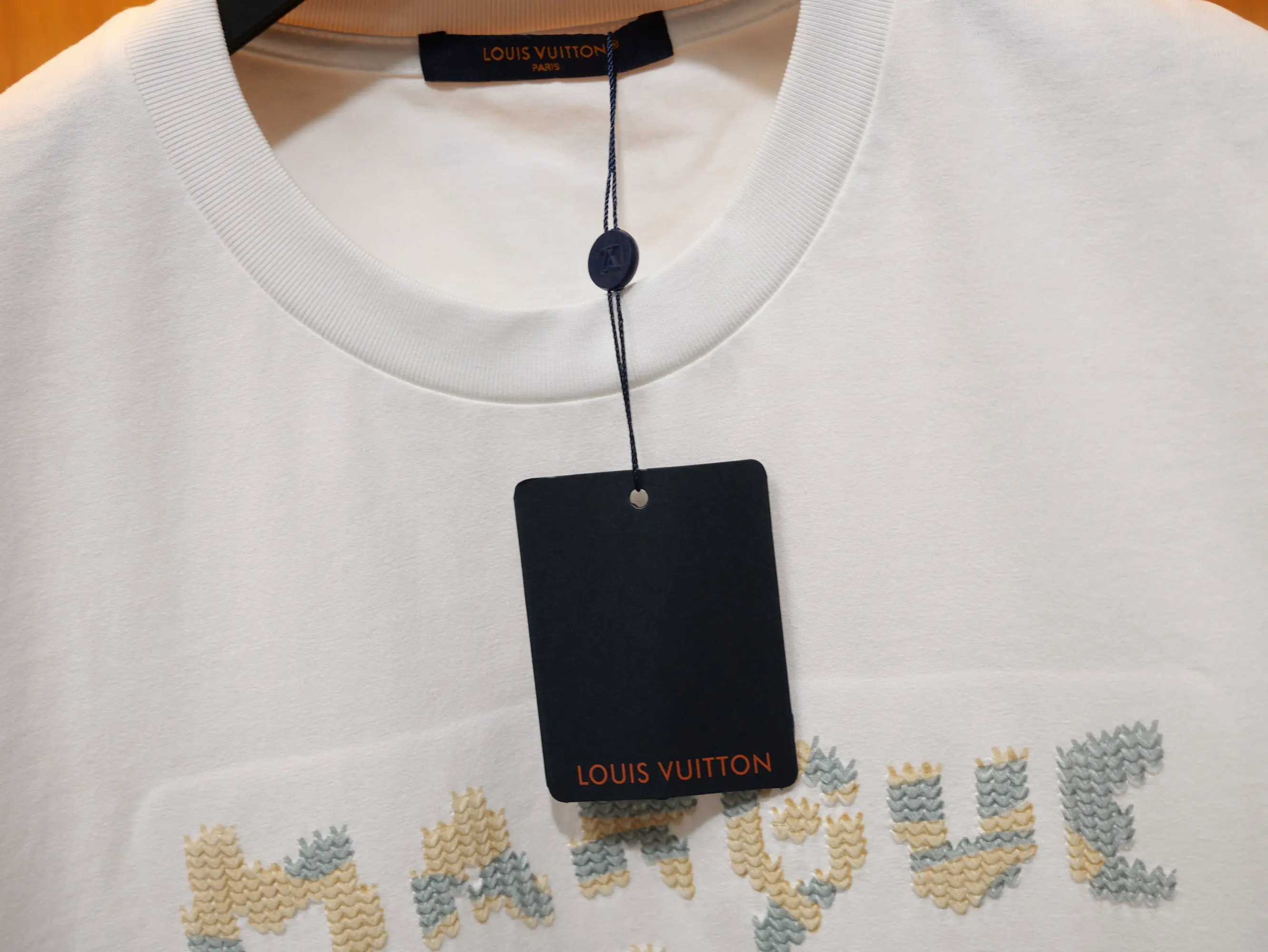 Trompe L'oeil Embroidered Logo T-Shirt D18519110 — view 8