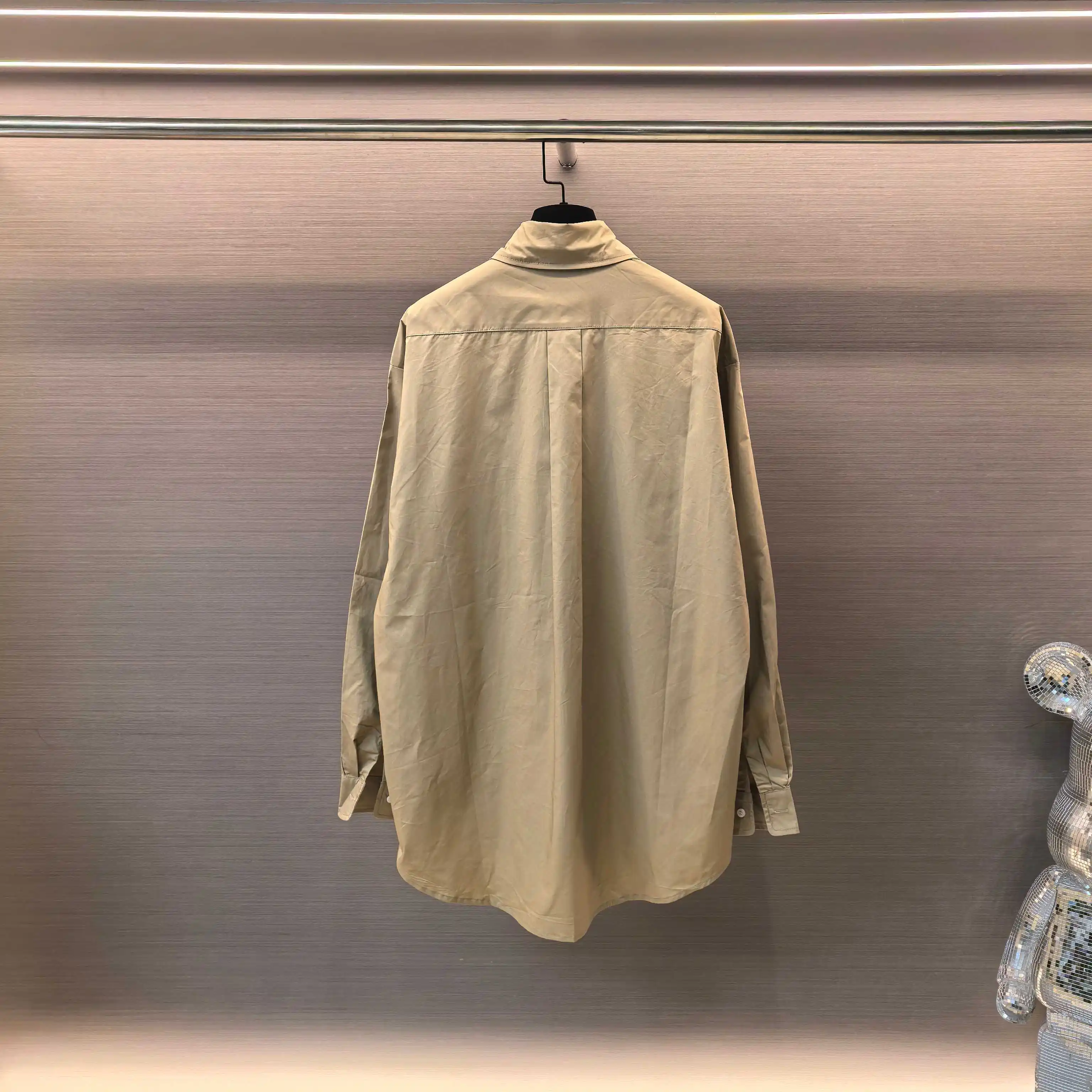 Logo-Embroidered Oversized Cotton Shirt D18522450 — view 2