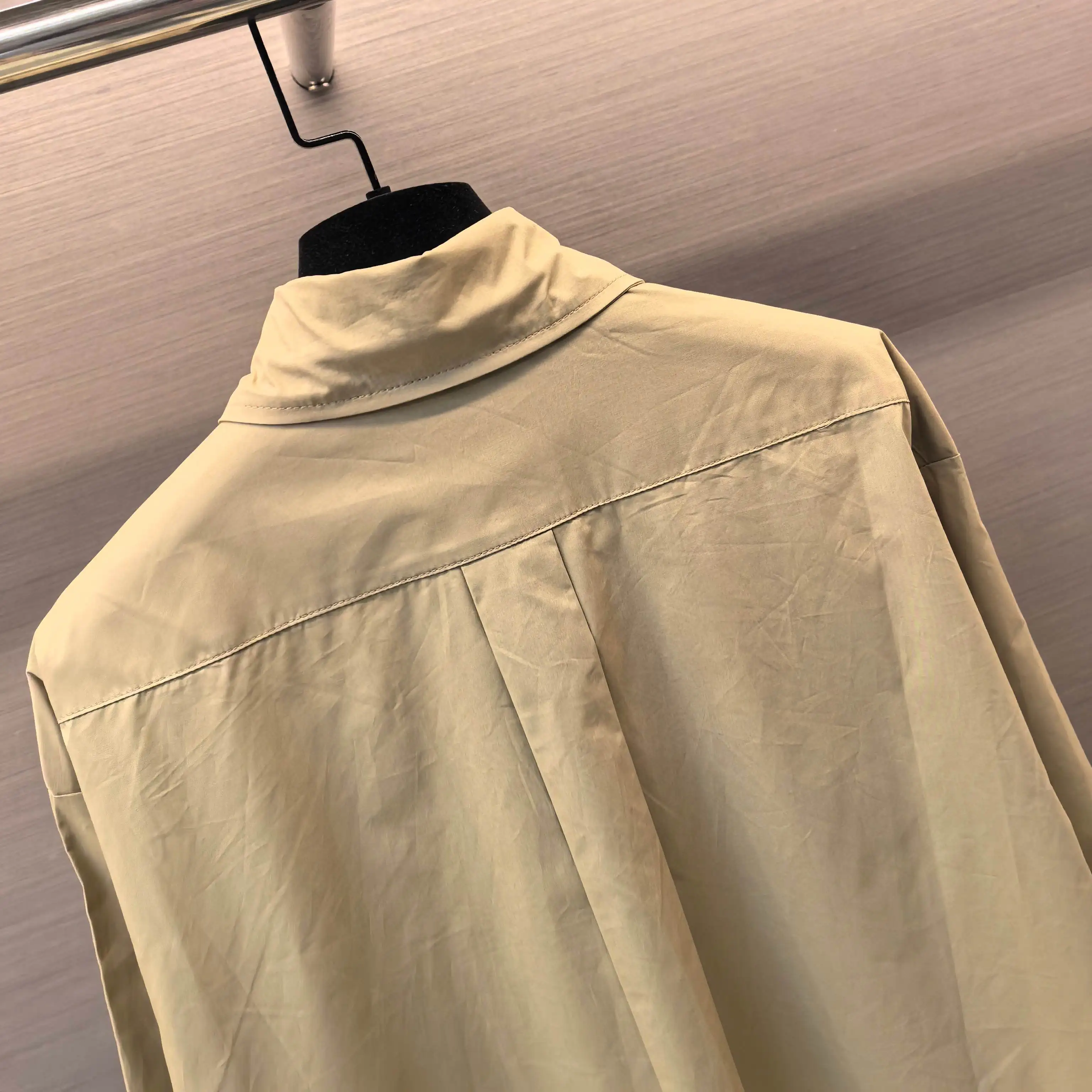 Logo-Embroidered Oversized Cotton Shirt D18522450 — view 4