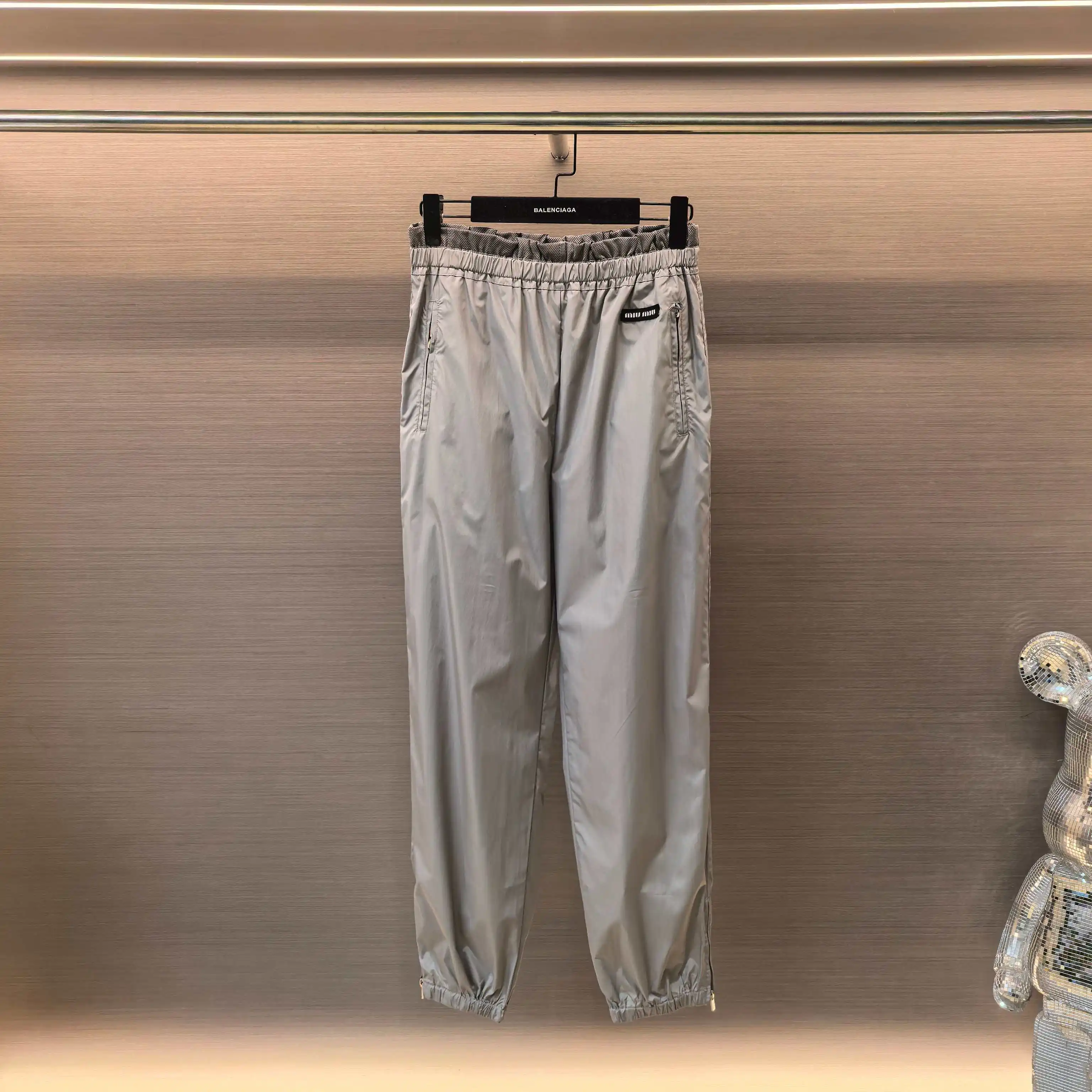 Logo-Patch Technical Silk Track Pants D19022511
