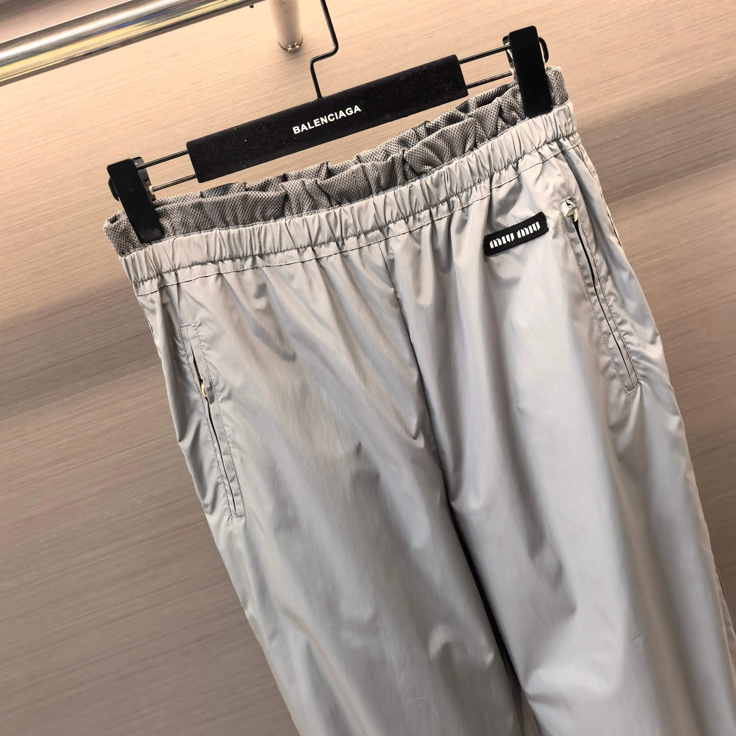 Logo-Patch Technical Silk Track Pants D19022511 — view 3