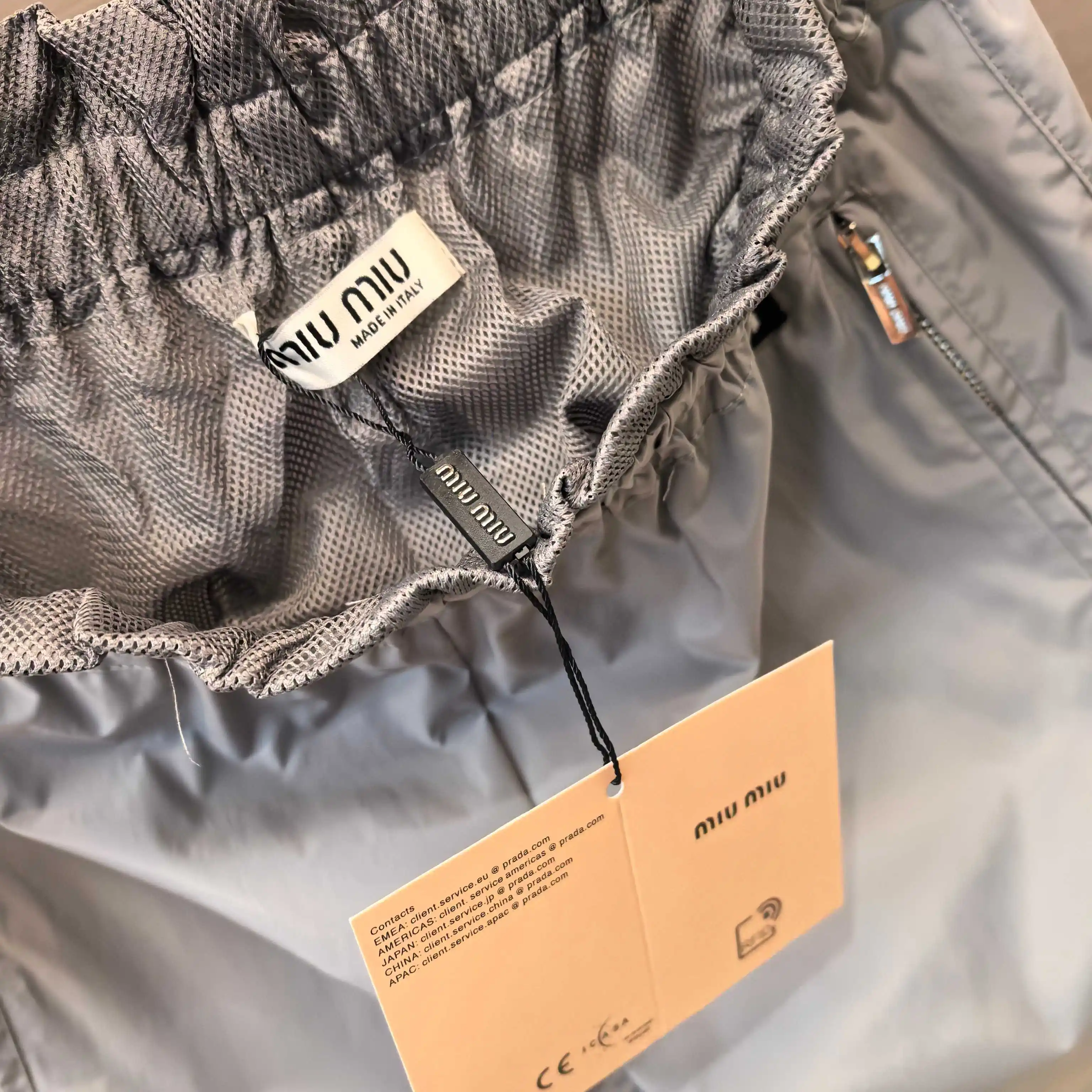 Logo-Patch Technical Silk Track Pants D19022511 — view 8