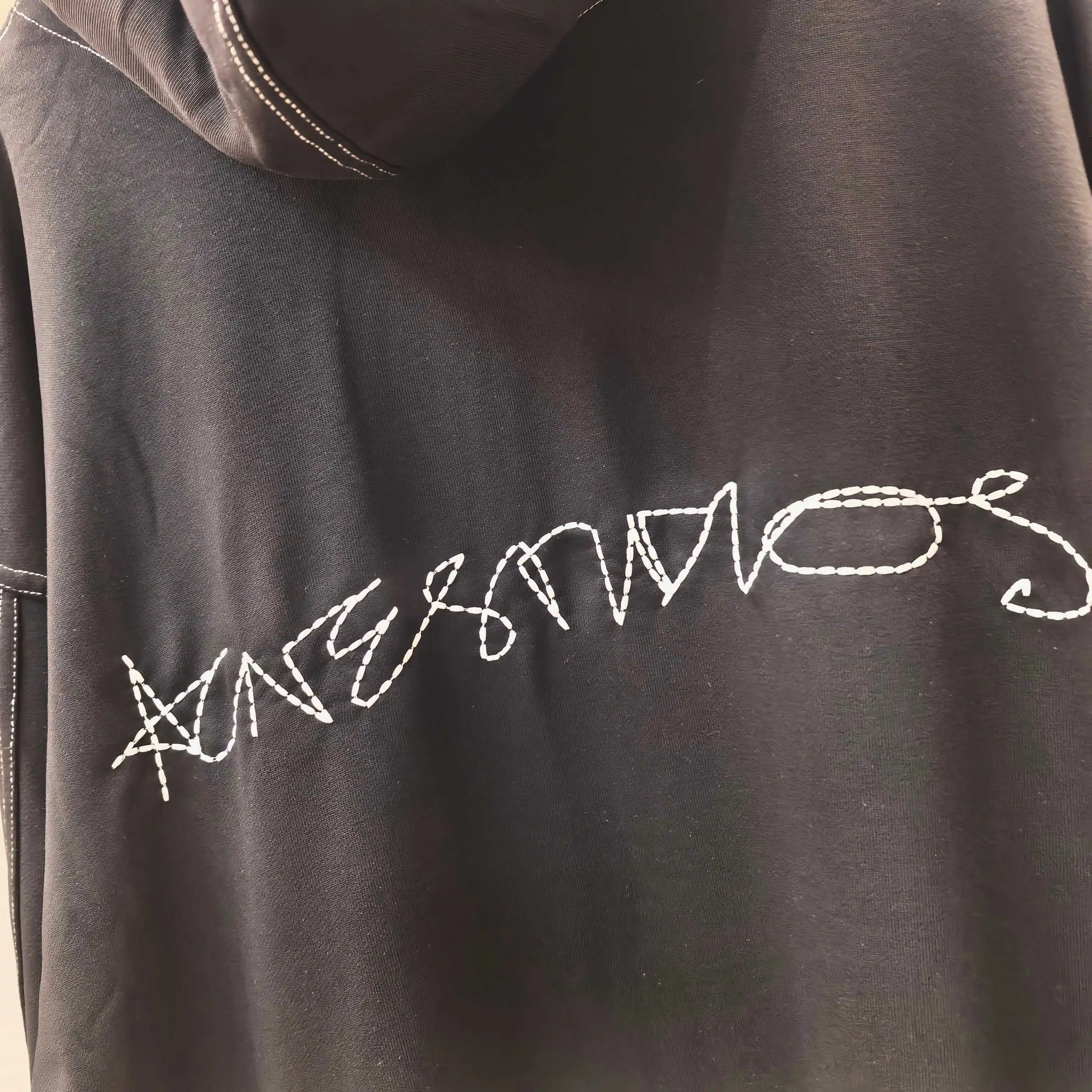 Acne Studios Logo Embroidered Zip-Up Hoodie D20522371 — view 6