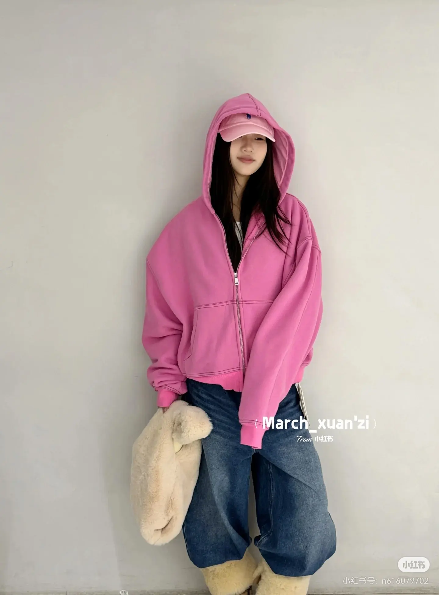 Acne Studios Logo Embroidered Zip-Up Hoodie D20522373 — view 6
