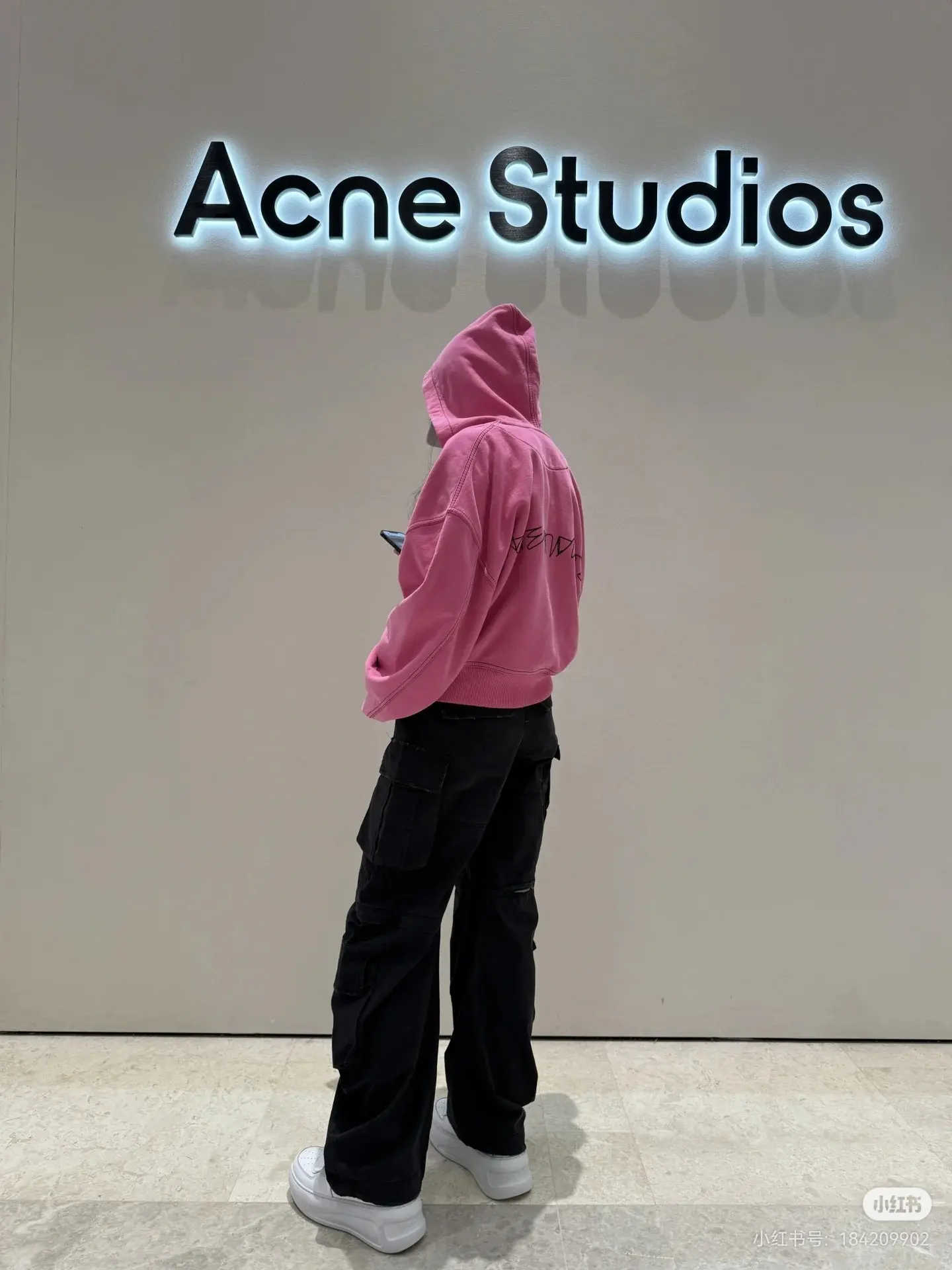 Acne Studios Logo Embroidered Zip-Up Hoodie D20522373 — view 7