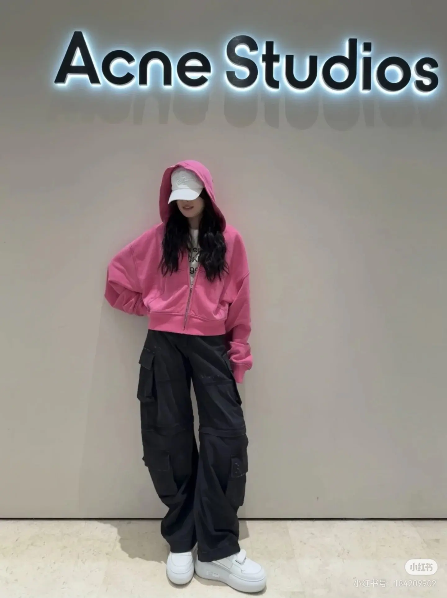 Acne Studios Logo Embroidered Zip-Up Hoodie D20522373 — view 8
