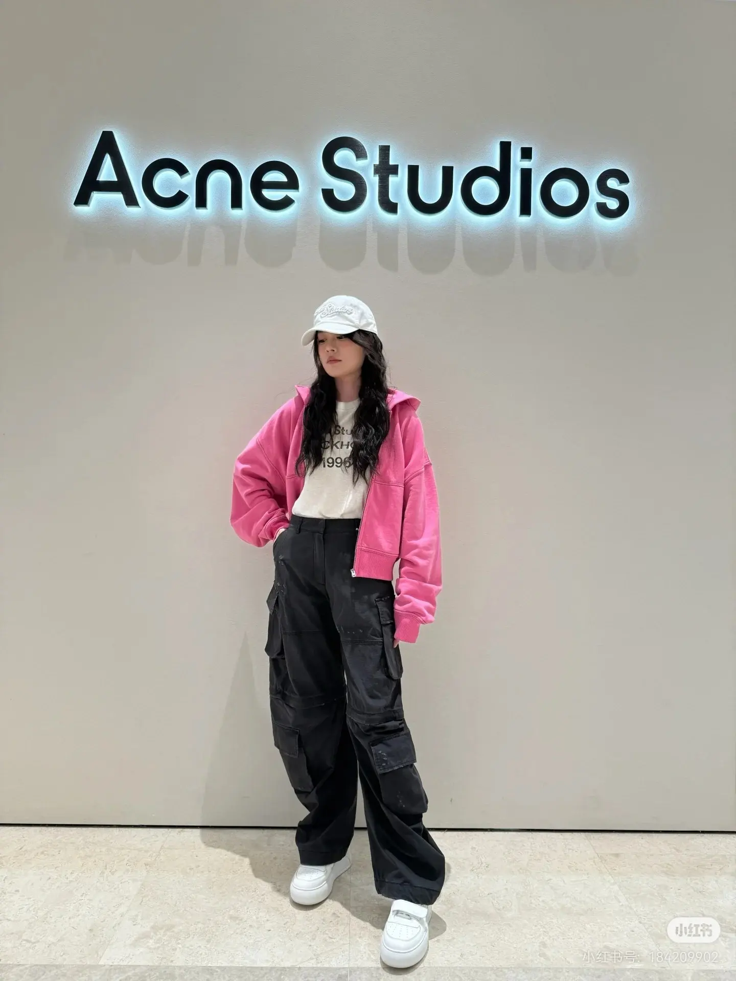 Acne Studios Logo Embroidered Zip-Up Hoodie D20522373 — view 9