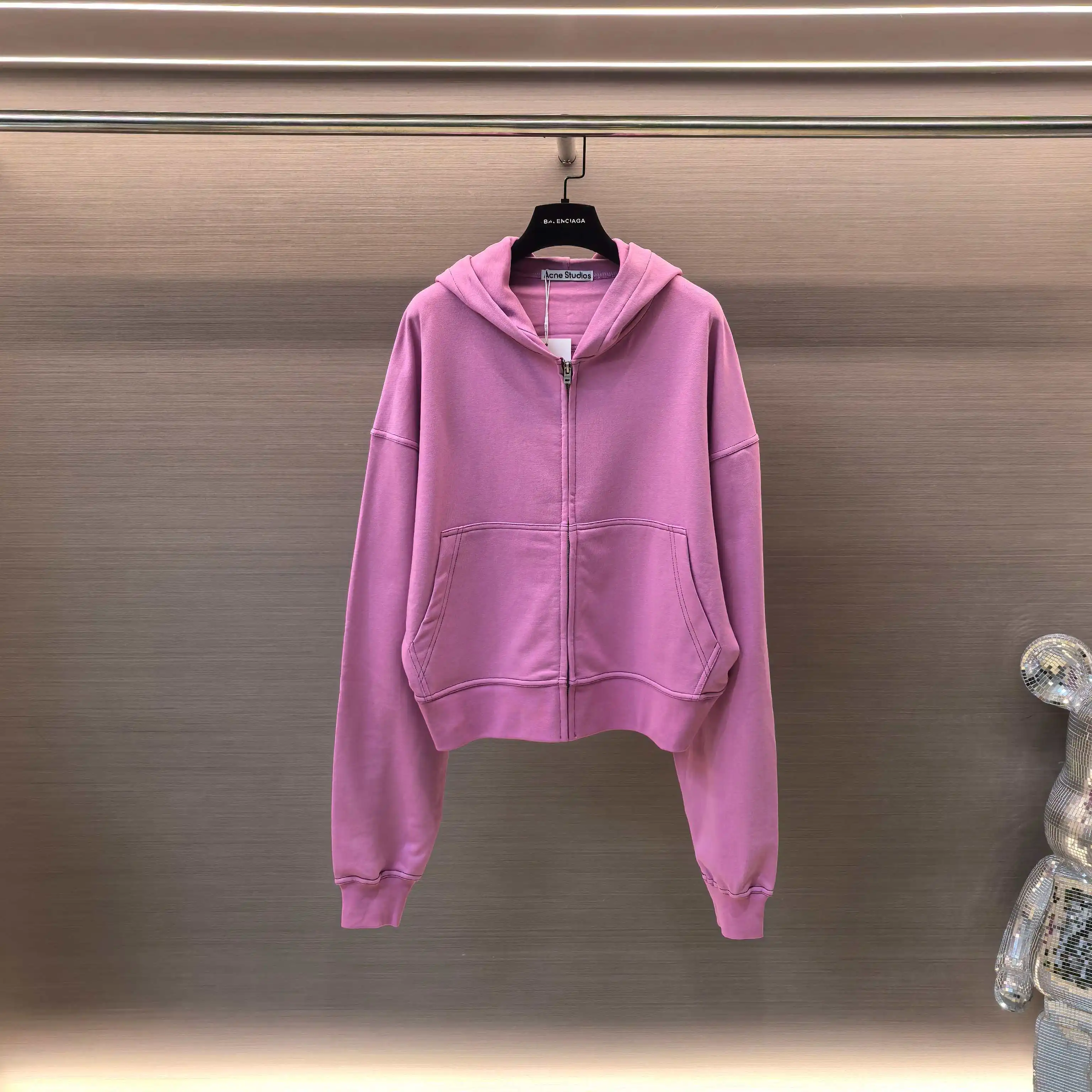Logo Embroidered Zip-Up Hoodie D20522374 — view 2