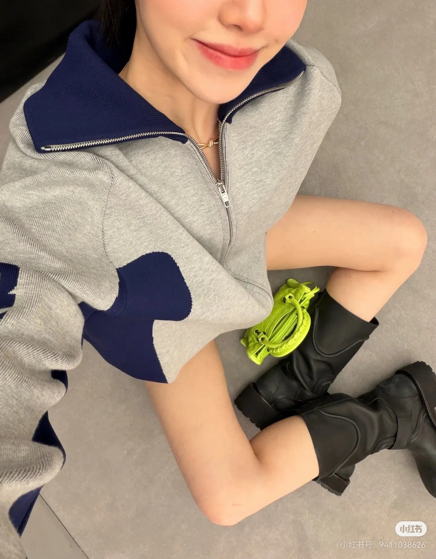 Bodies Jacquard Zip-Up Knit Cardigan D21522313 — view 7