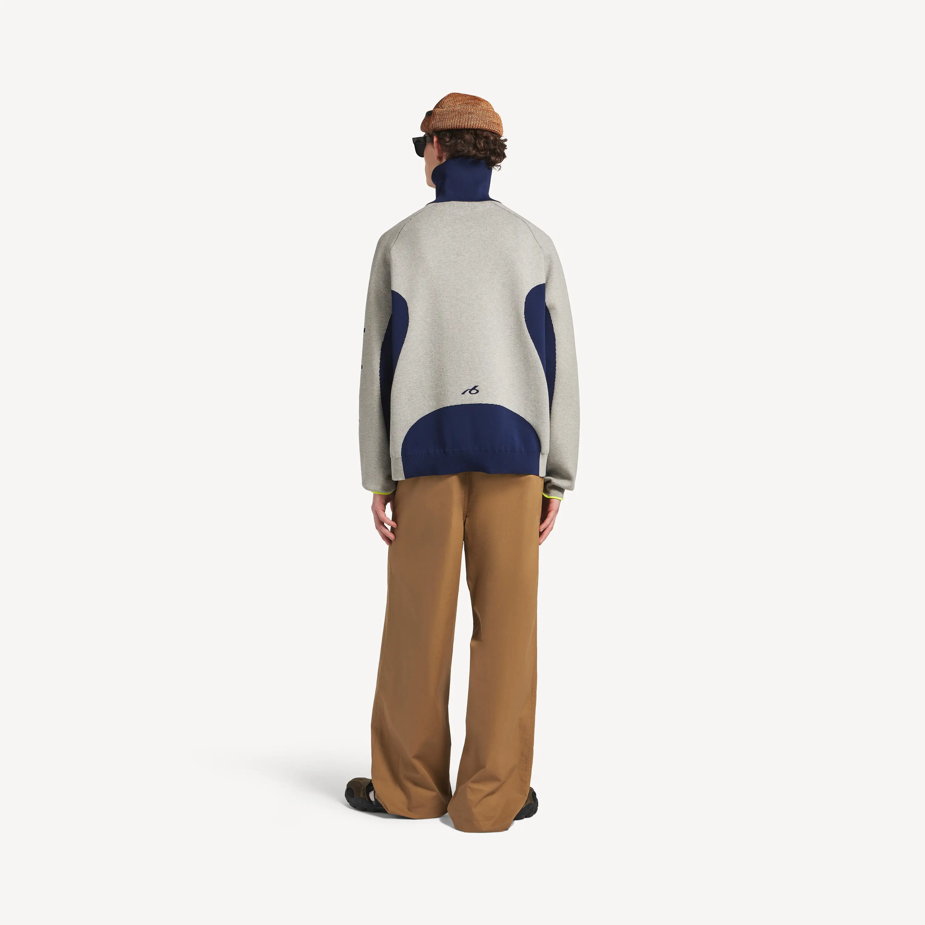 Bodies Color-Block Zip-Up Knit Cardigan D21522314 — view 4