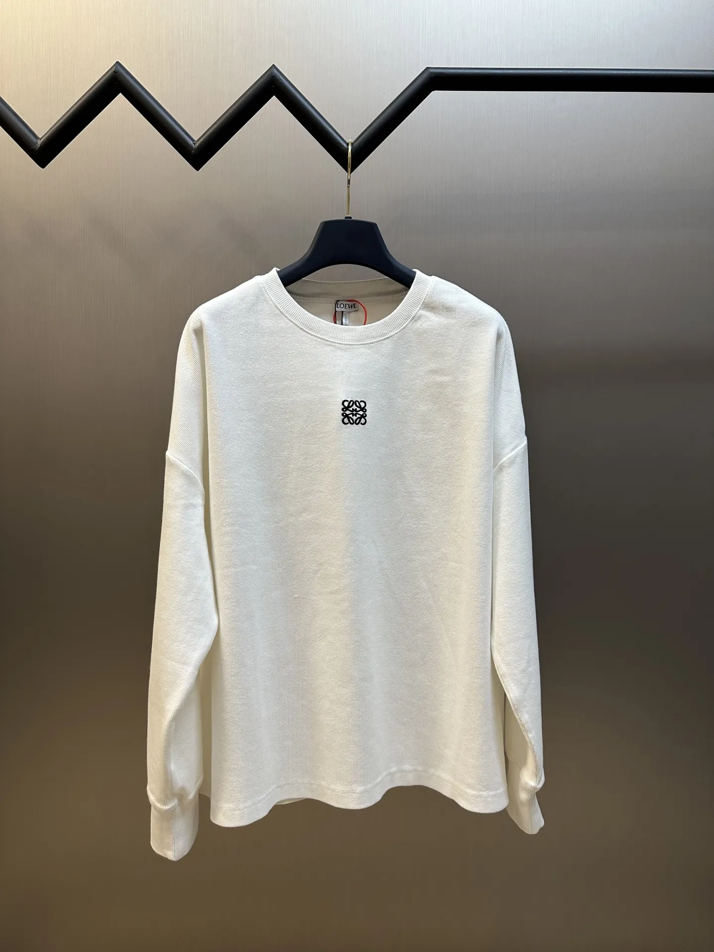 Anagram Embroidered Cotton-Jersey Sweatshirt D22019163