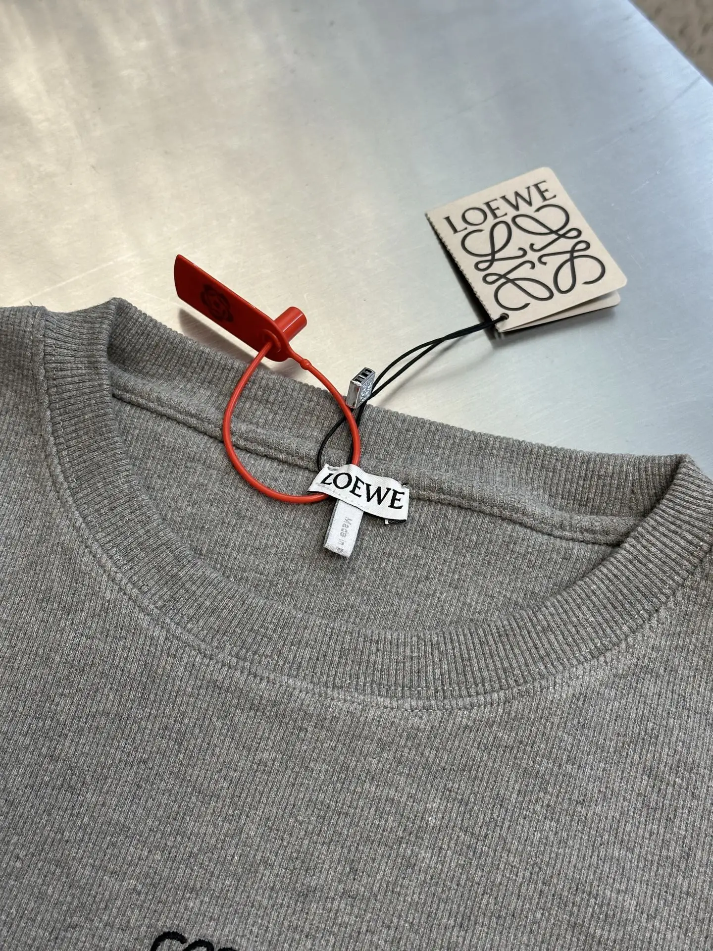 Anagram Embroidered Cotton-Blend Sweatshirt D22019164 — view 5