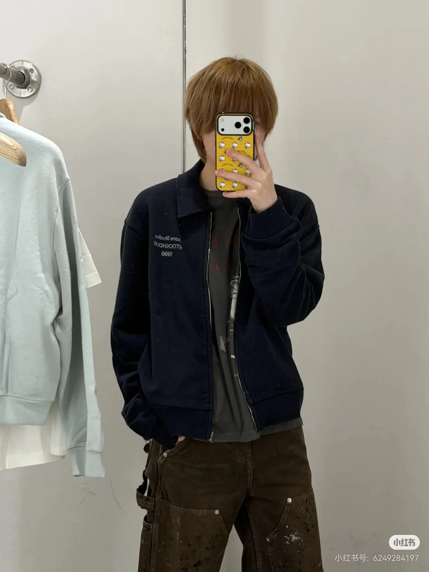 Logo-Print Zip-Up Cotton Sweatshirt D22522398 — view 6