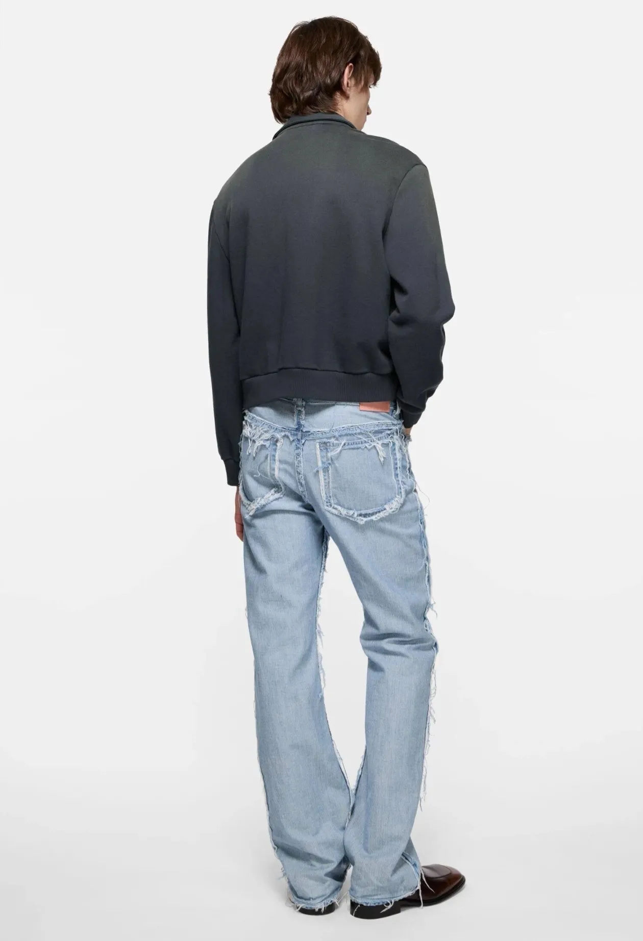 Logo-Print Faded Zip-Up Sweatshirt D22522400 — view 5