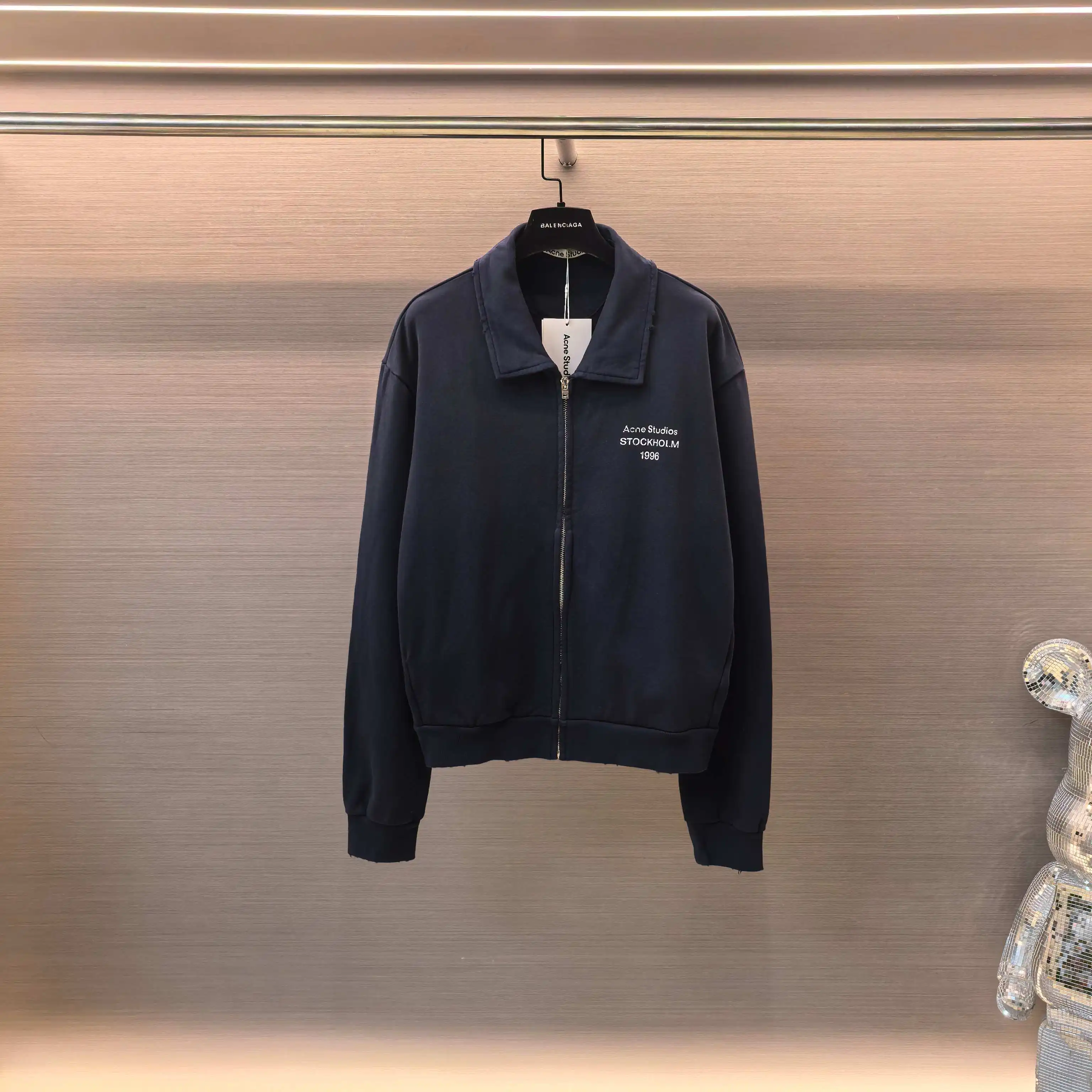 Logo-Print Zip-Up Cotton Sweatshirt Jacket D22522397
