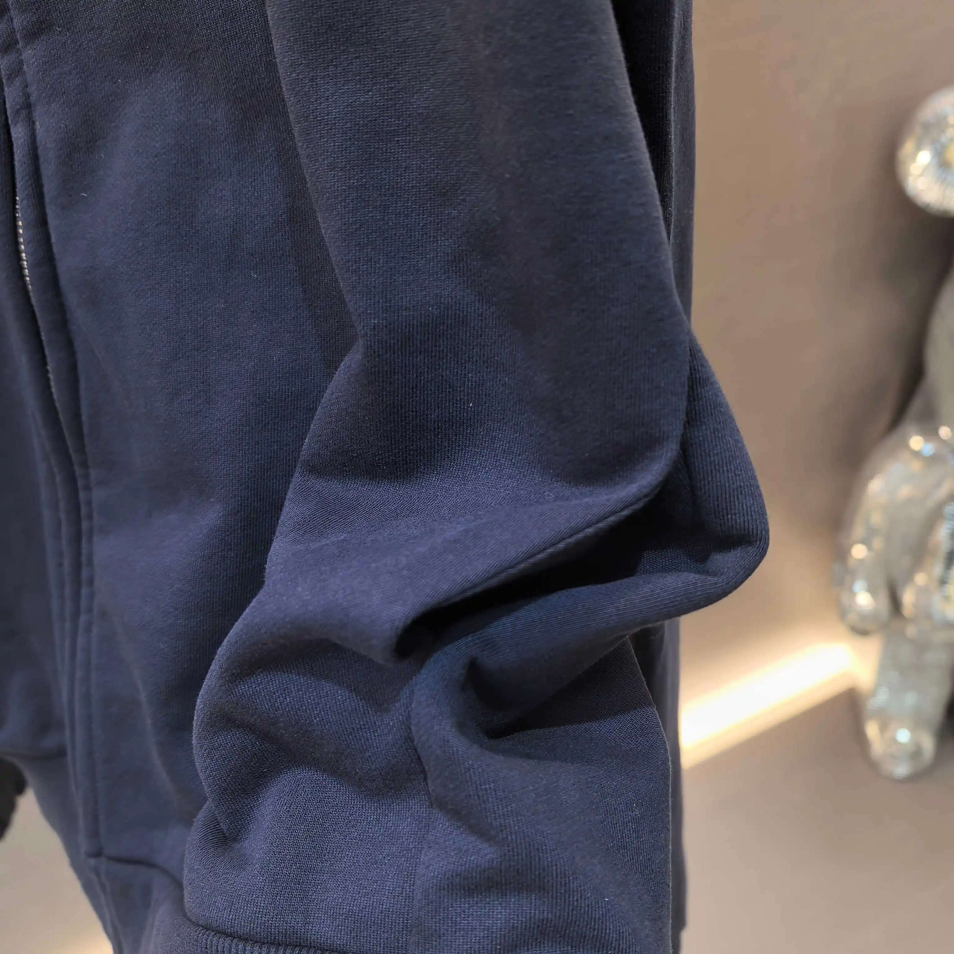 Logo-Print Zip-Up Cotton Sweatshirt Jacket D22522397 — view 6