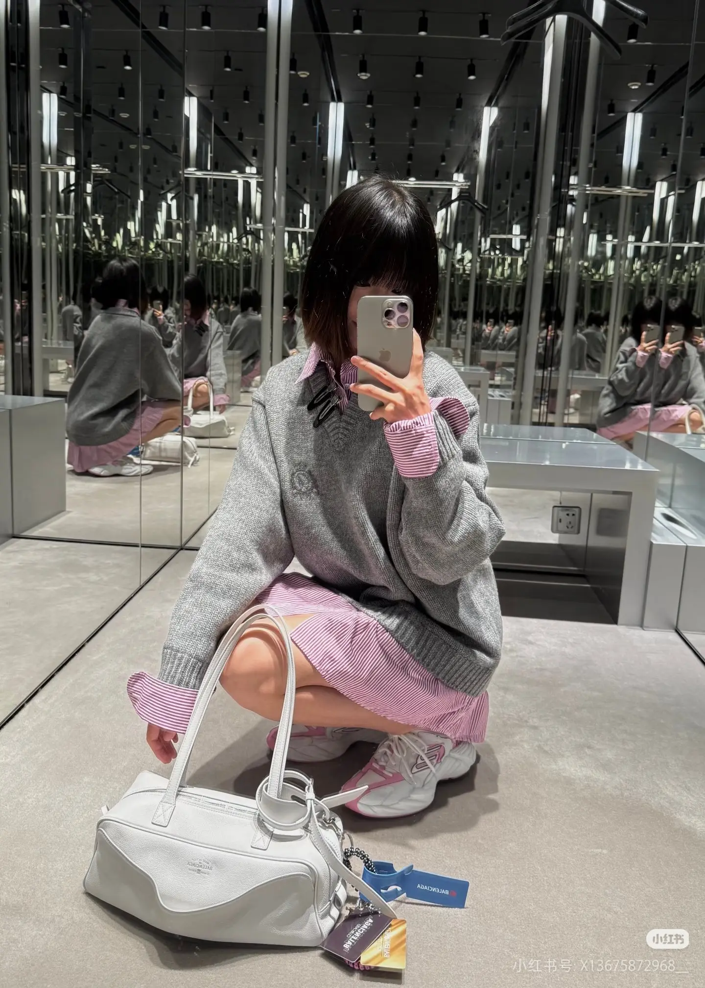 Oversized Layered-Effect Wool-Blend Sweater D22522475 — view 2