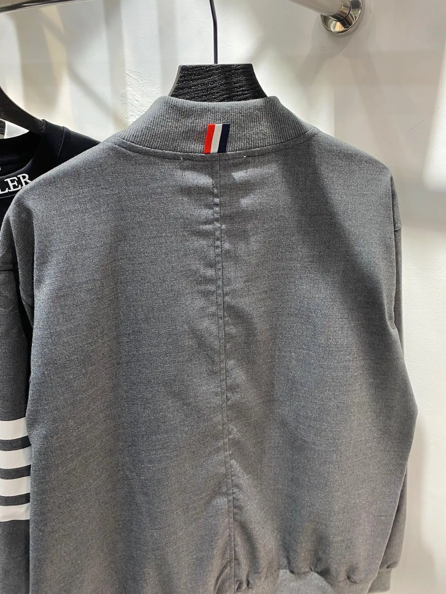 4-Bar Striped Cotton Bomber Jacket D22513431 — view 10