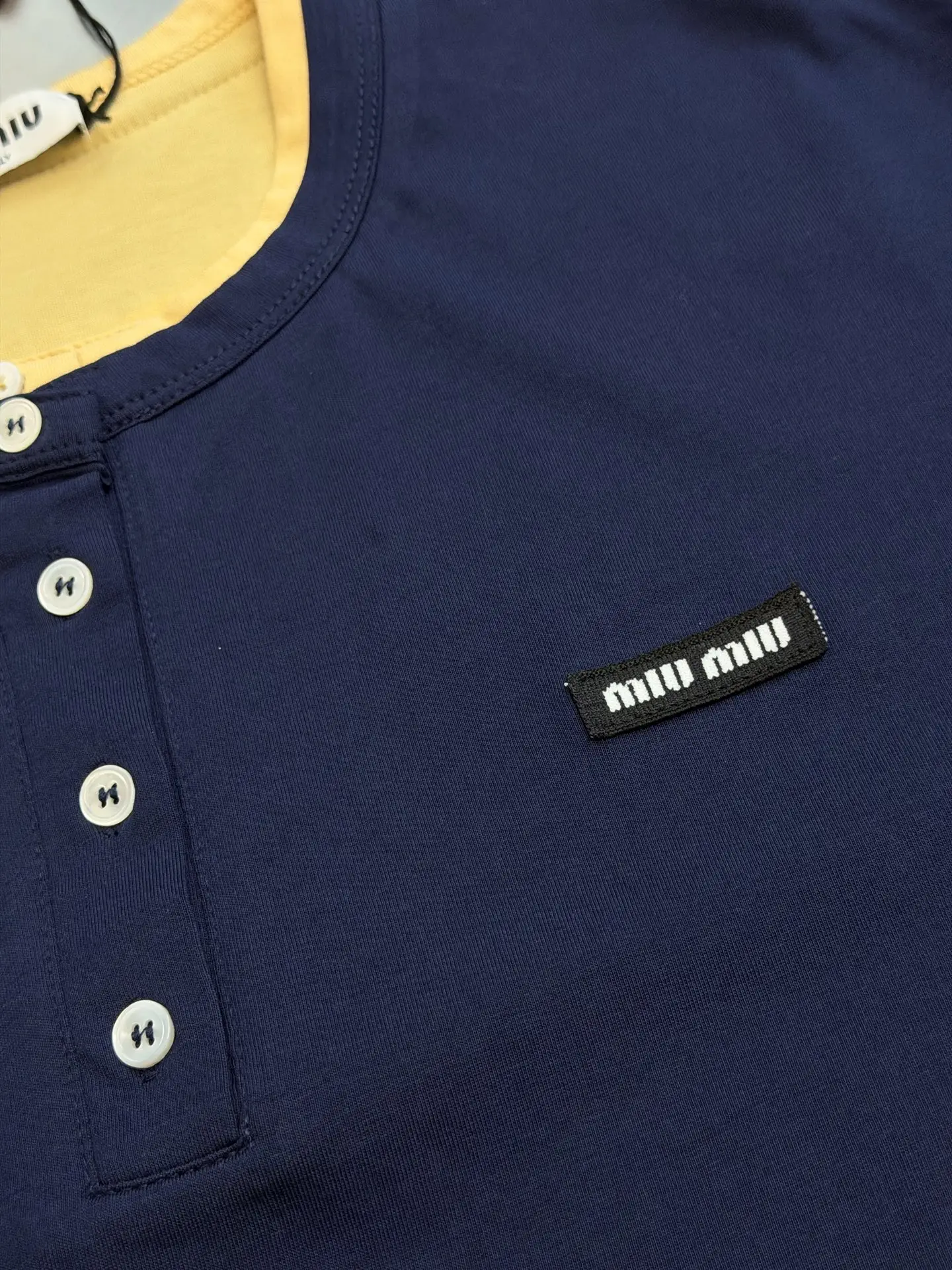 Layered Henley Long-Sleeve T-Shirt D23519148 — view 7