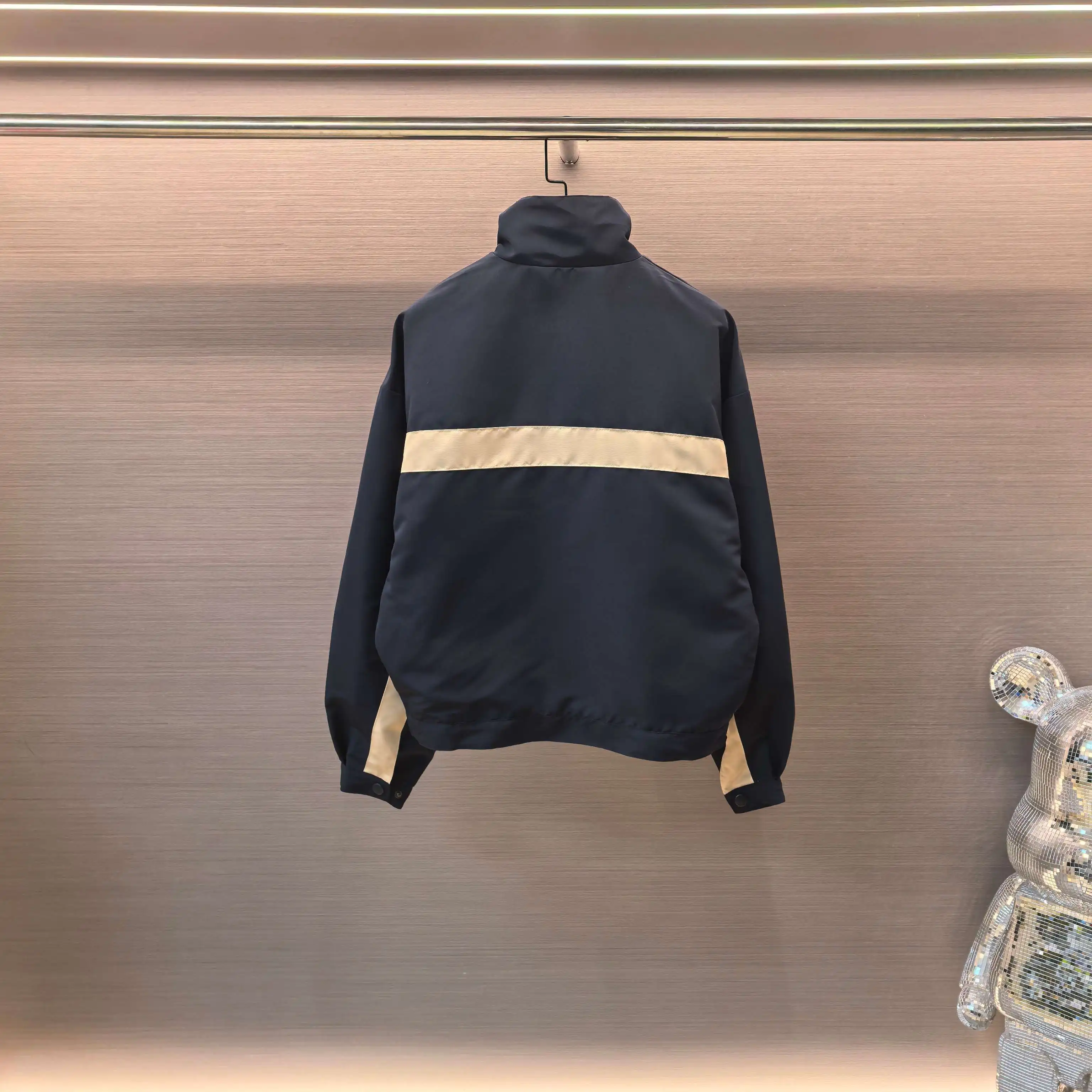 Contrast-Stripe Embroidered Track Jacket D23522340 — view 2