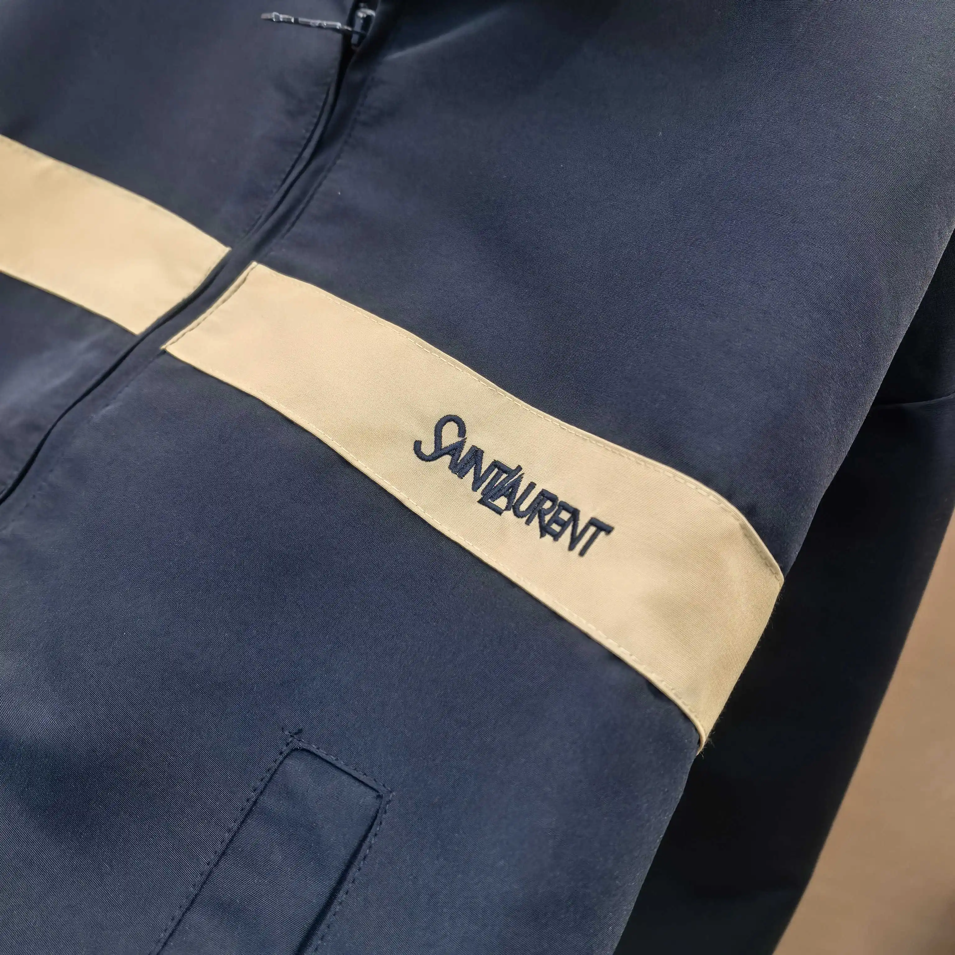 Contrast-Stripe Embroidered Track Jacket D23522340 — view 4