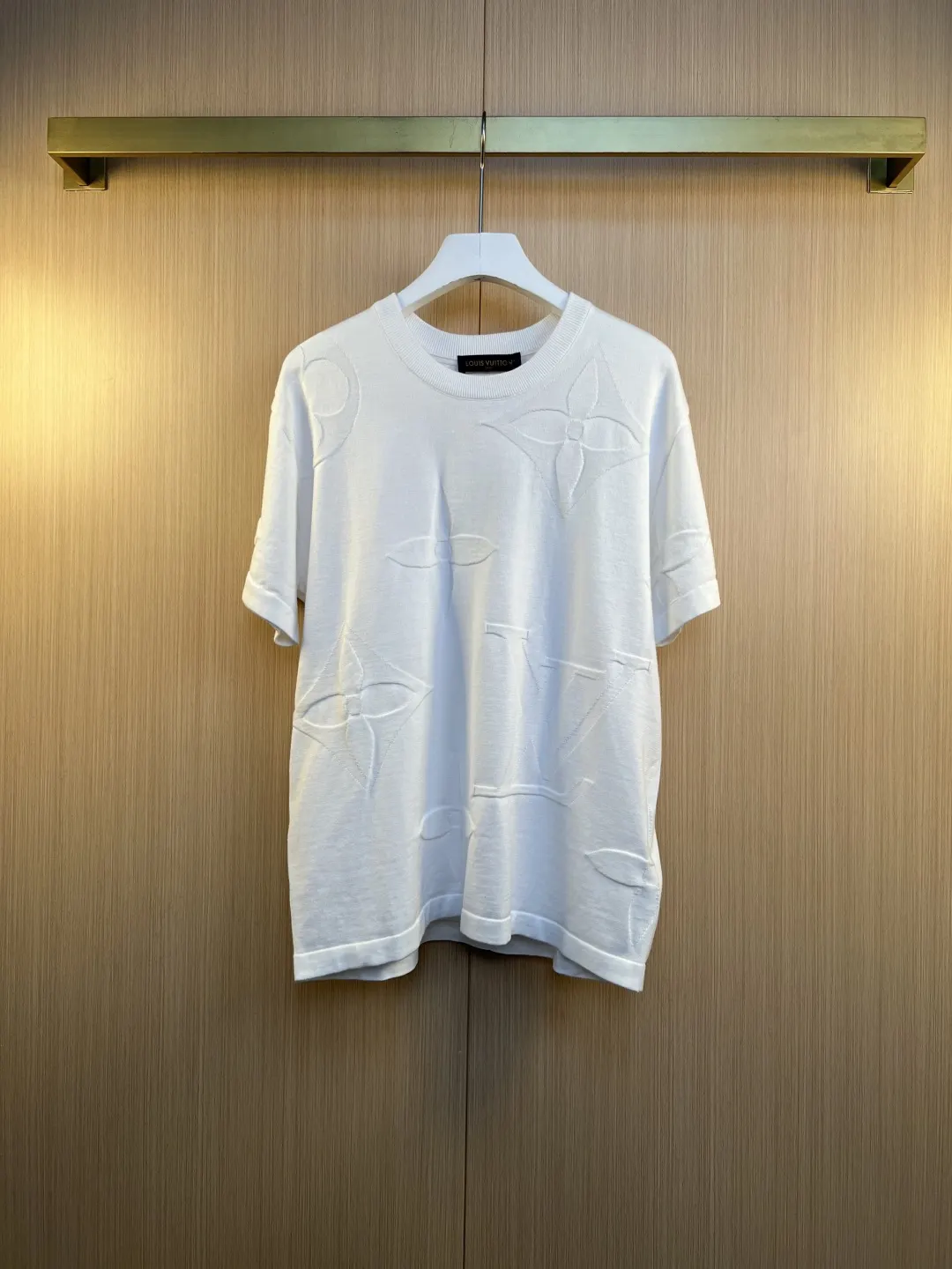 Monogram Embossed Knit T-Shirt D24019261