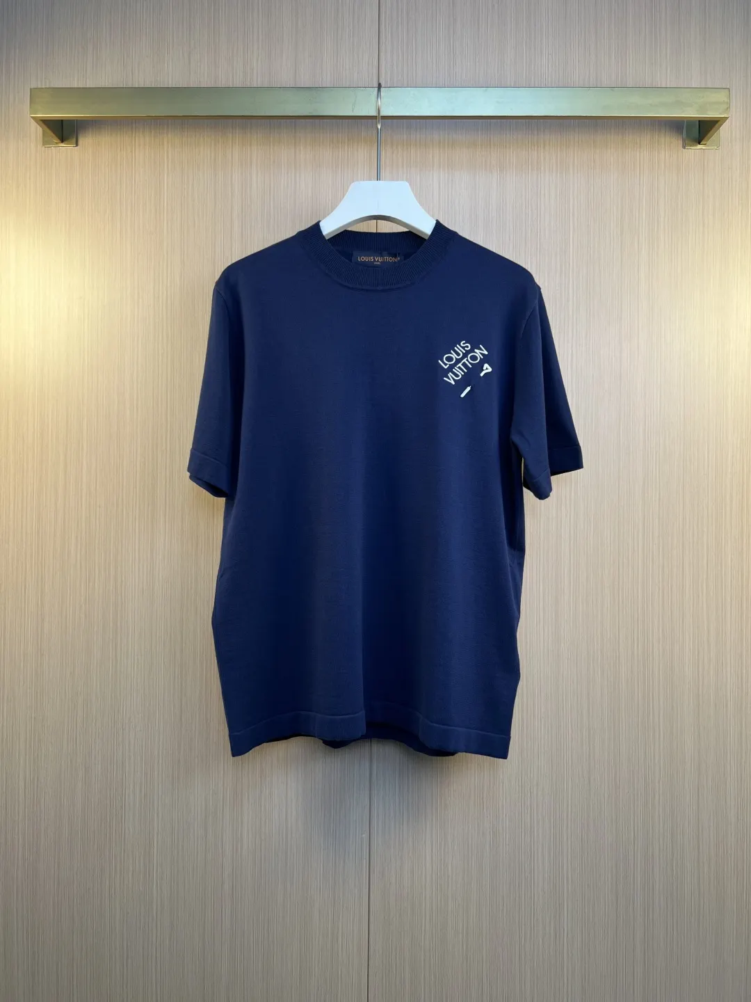 Embroidered Logo Knit T-Shirt D24019264