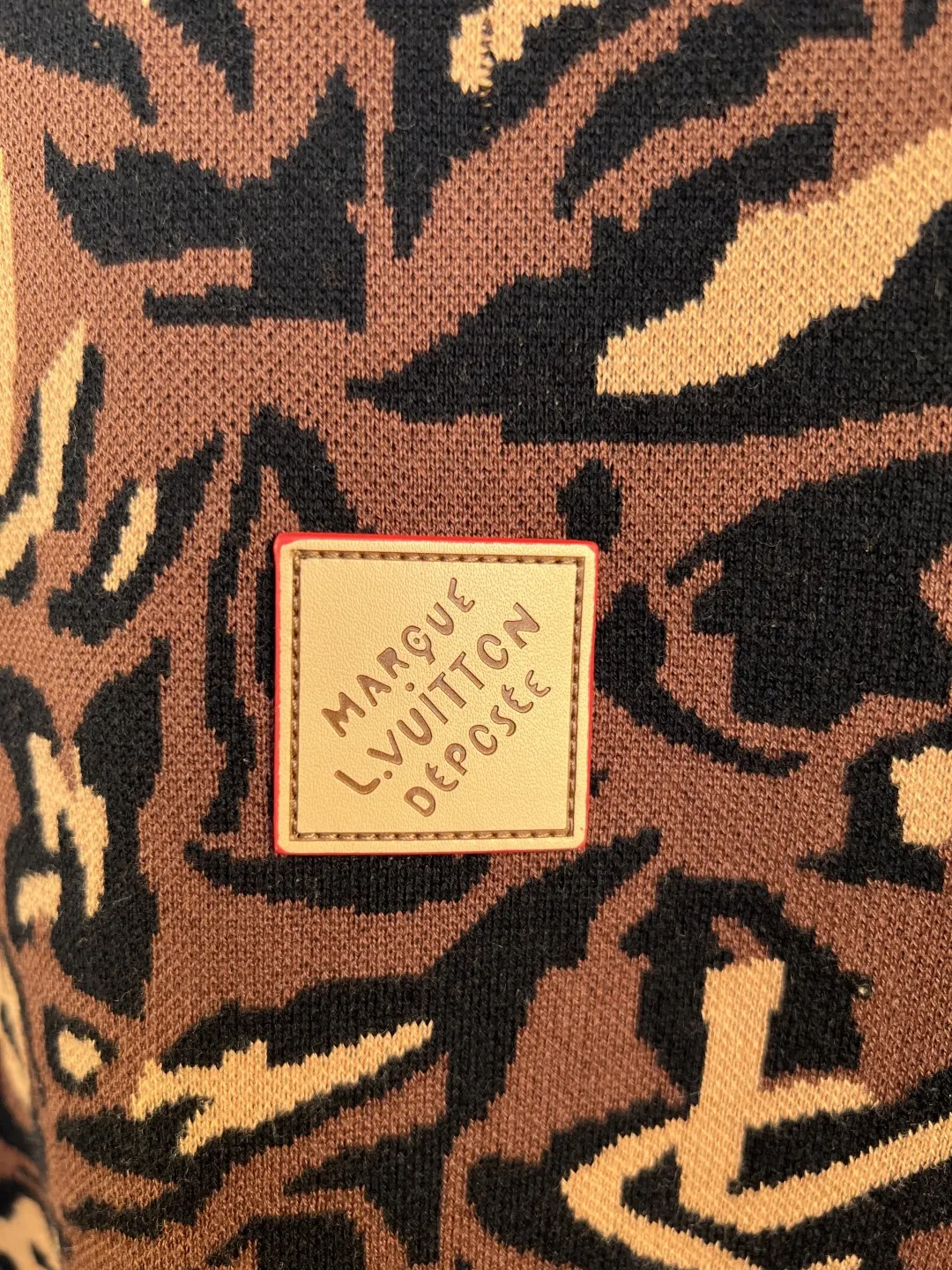Monogram Camo Leopard Jacquard Knit T-Shirt D24519244 — view 3