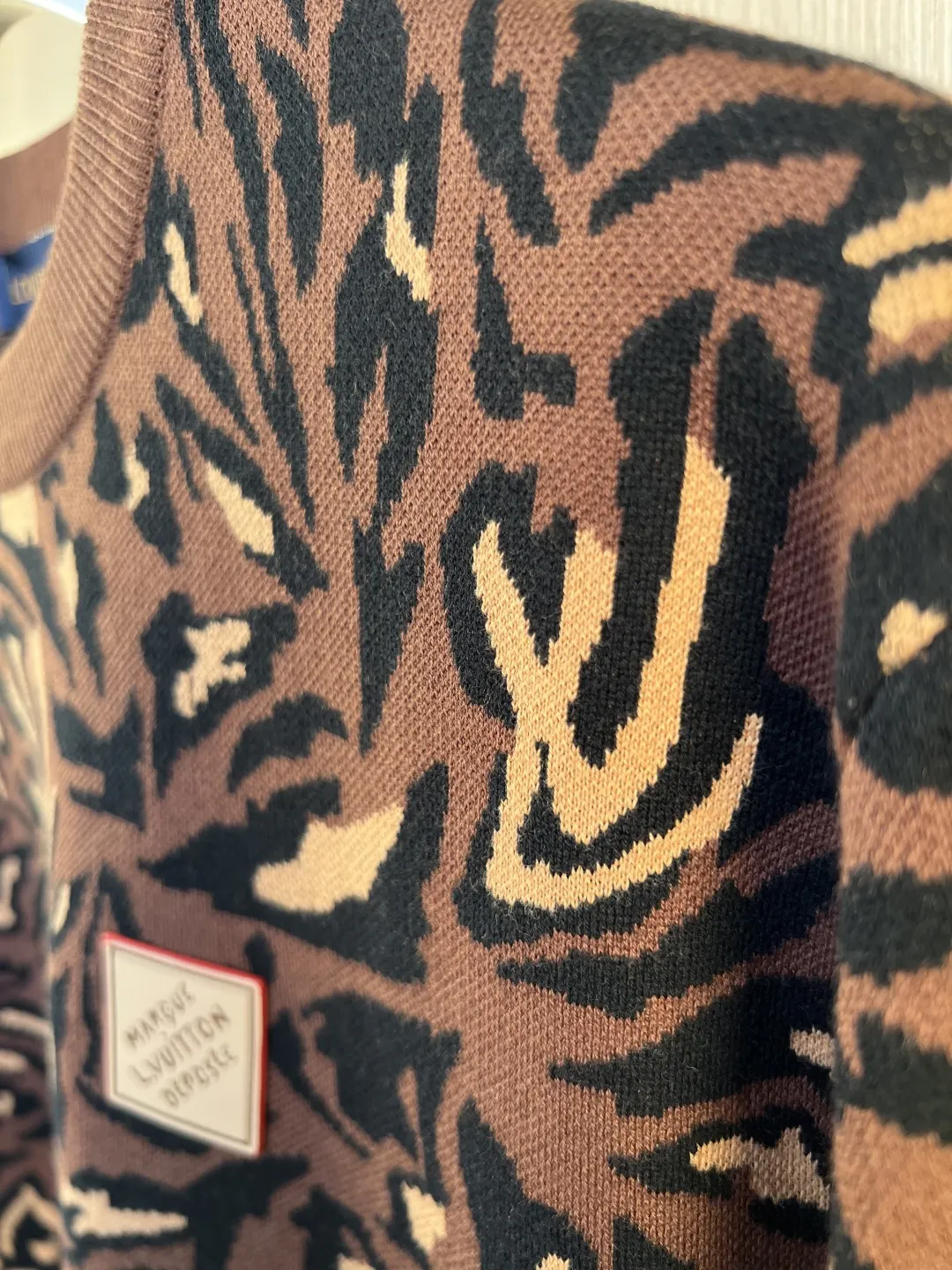 Monogram Camo Leopard Jacquard Knit T-Shirt D24519244 — view 6