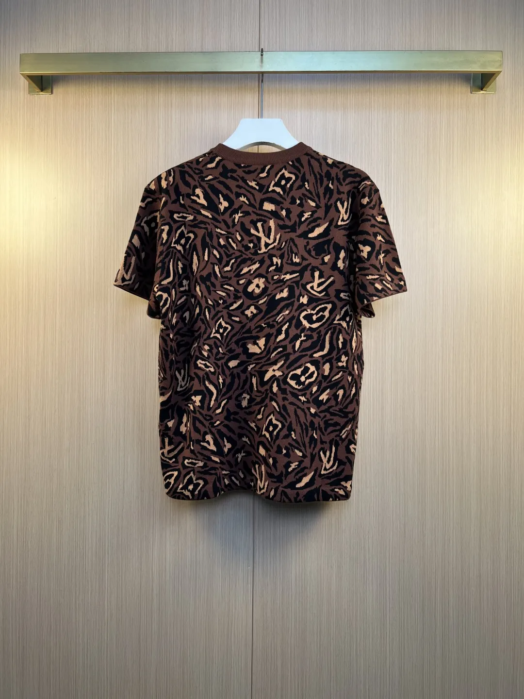 Monogram Camo Leopard Jacquard Knit T-Shirt D24519244 — view 8