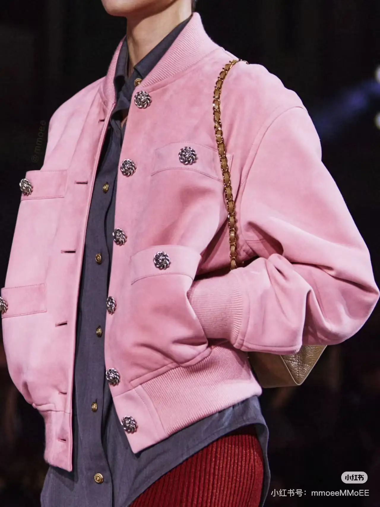 Faux Suede Bomber Jacket D25022556 — view 2