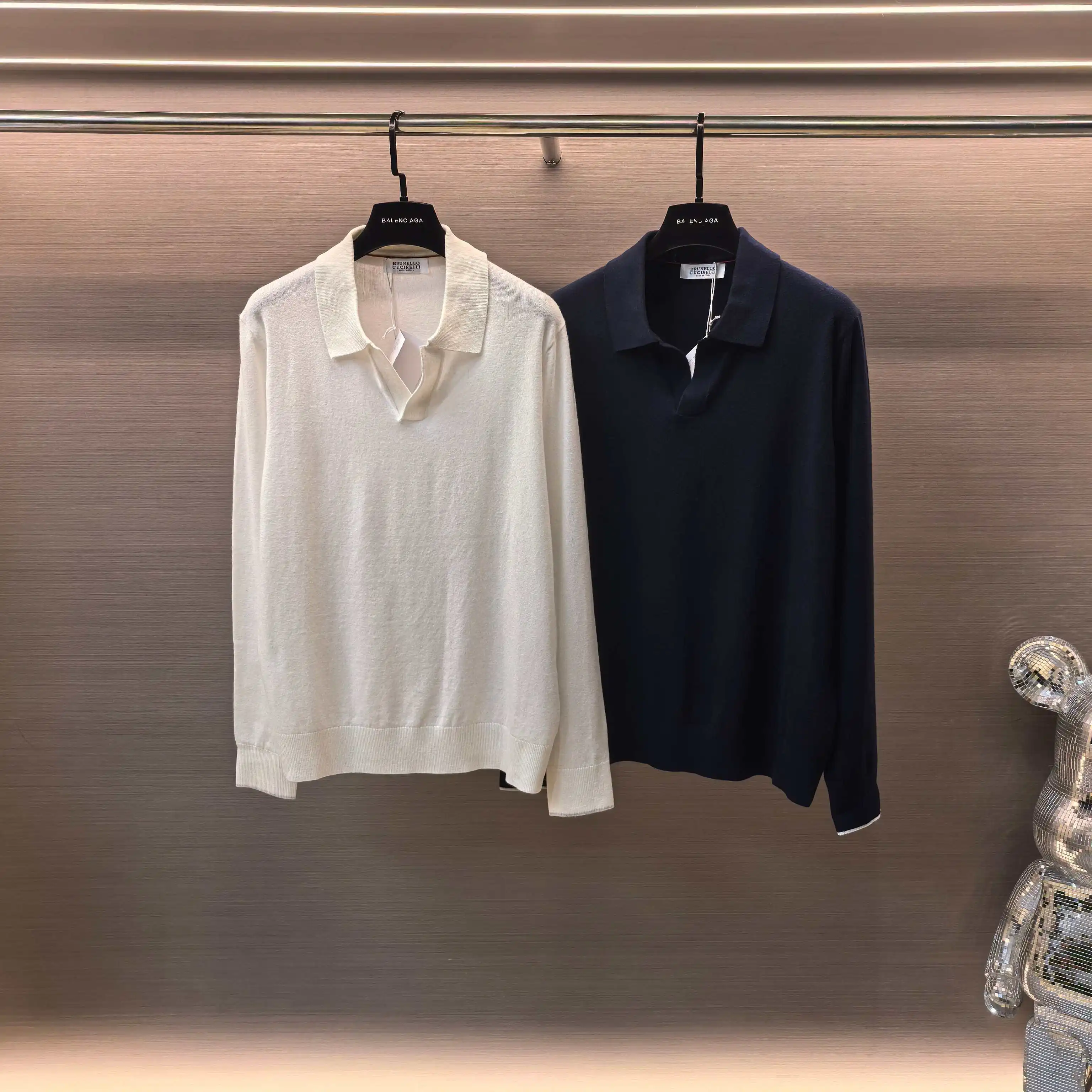 Silk and Wool-Blend Knit Polo Sweater D25022357