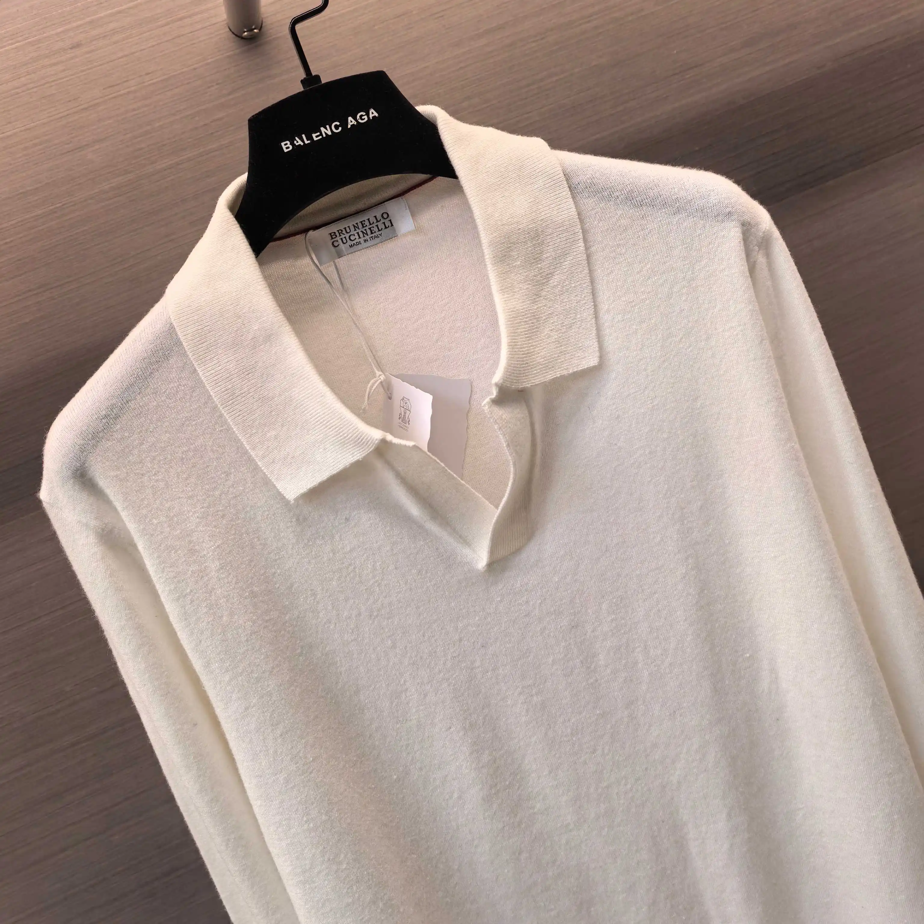 Silk and Wool-Blend Knit Polo Sweater D25022357 — view 4
