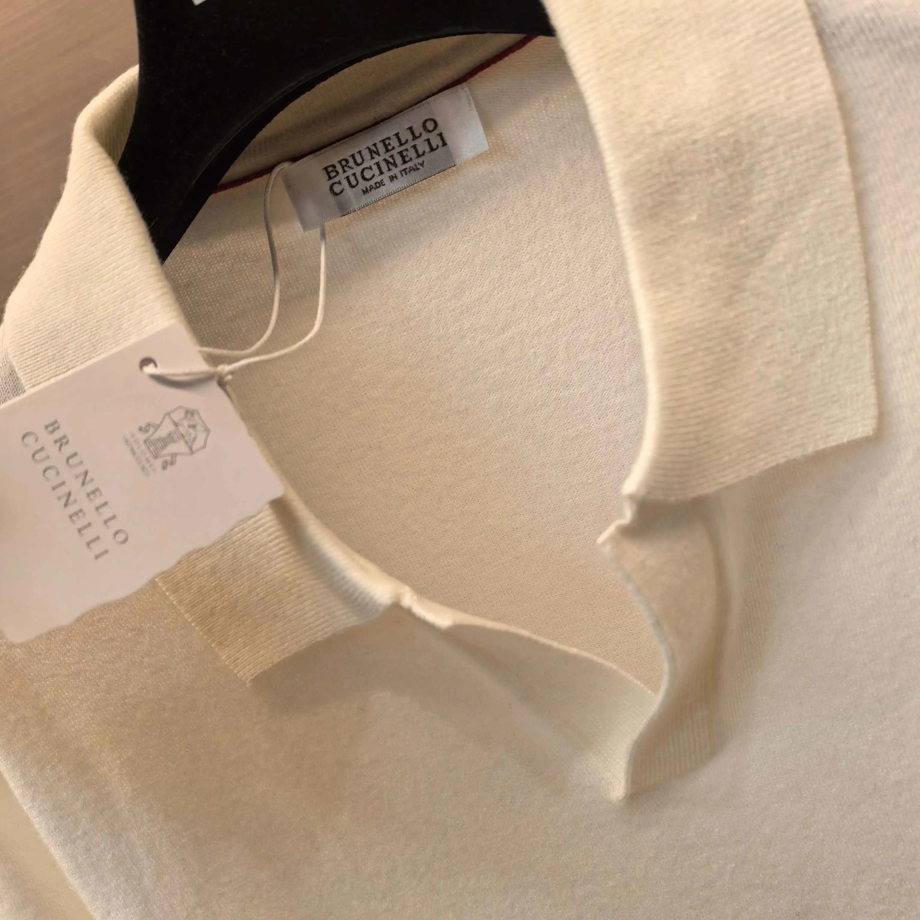 Silk and Wool-Blend Knit Polo Sweater D25022357 — view 5