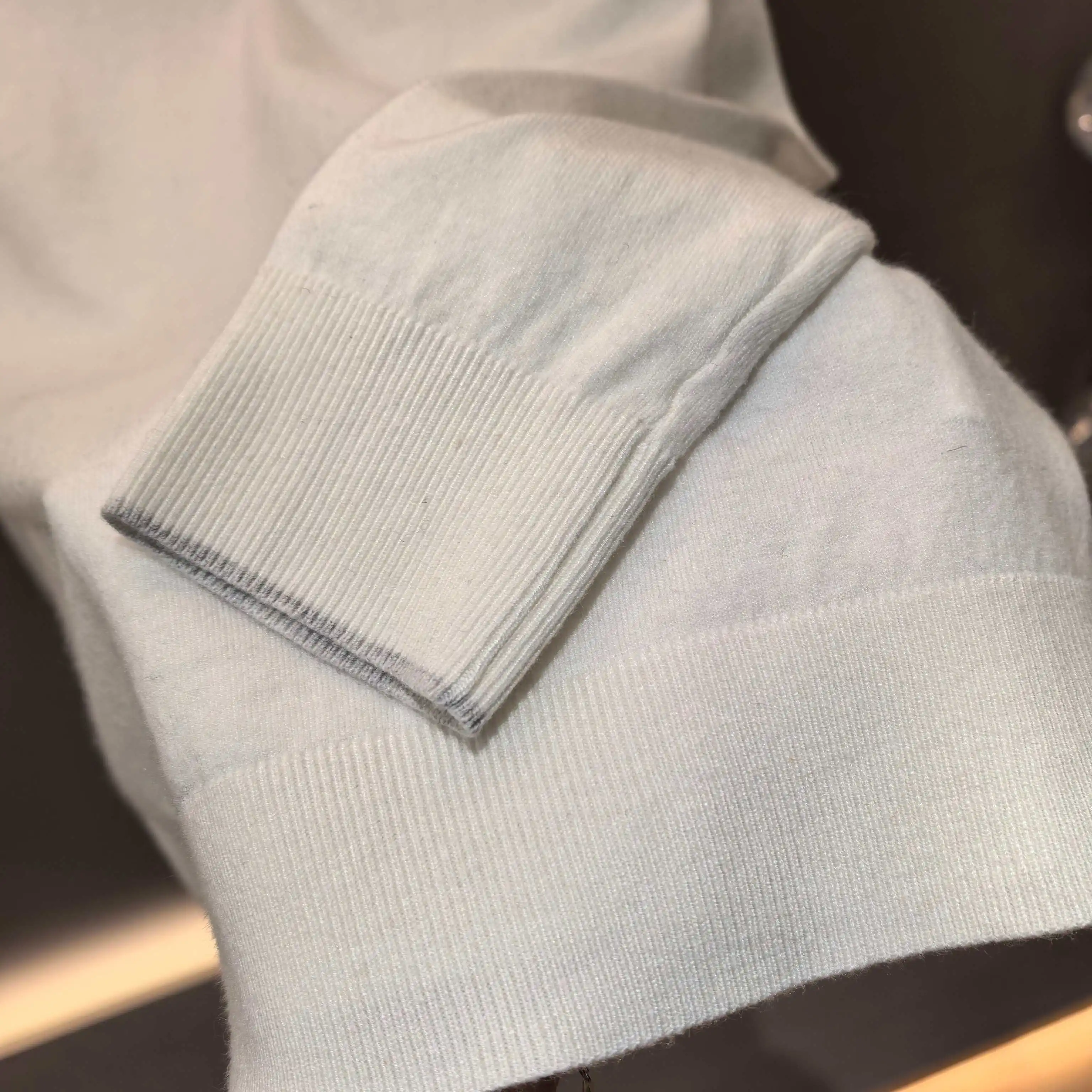 Silk and Wool-Blend Knit Polo Sweater D25022357 — view 6